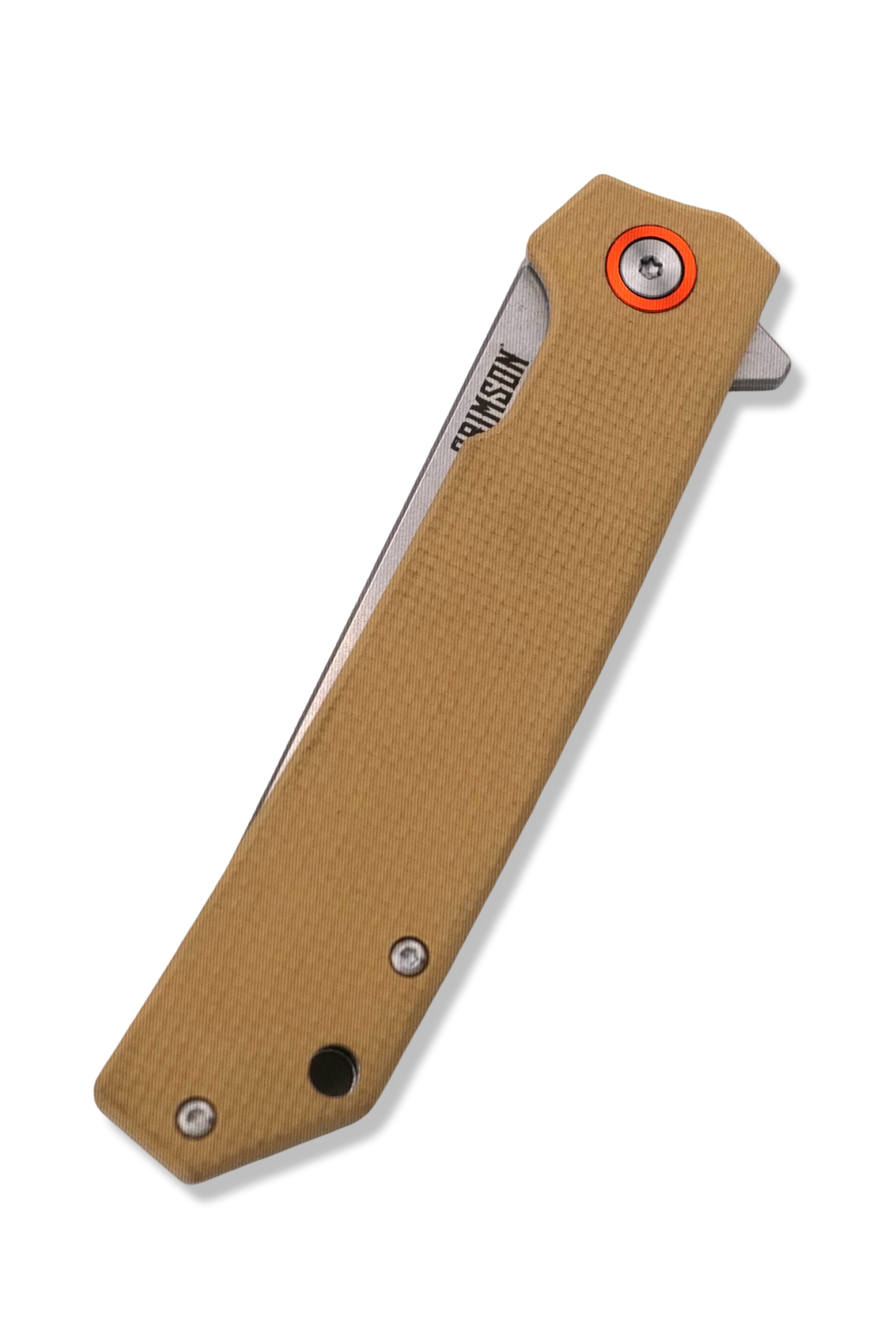 P1 Tanto - Tan Textured G-10 Handle / Stonewash Blade