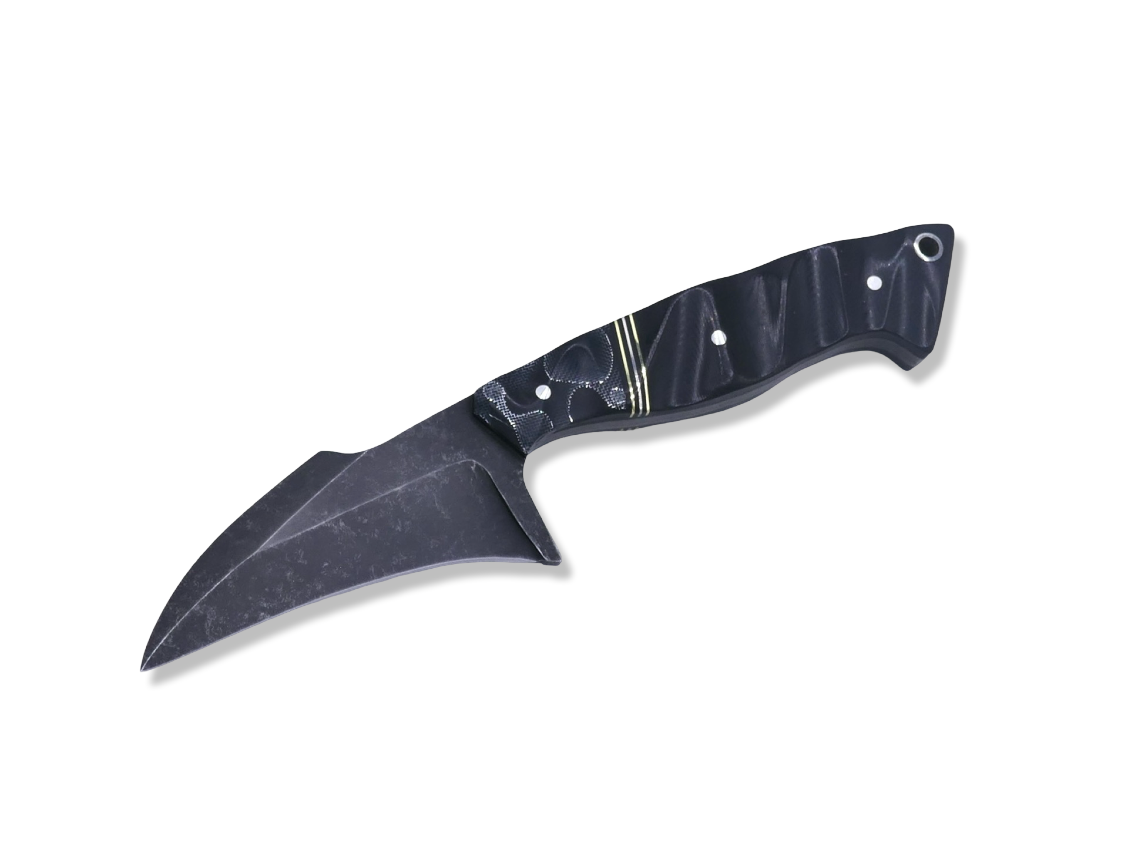 Kreaper Custom 1 of 1 -  Raffir Alume / Brass + Nickel Split / Black G-10