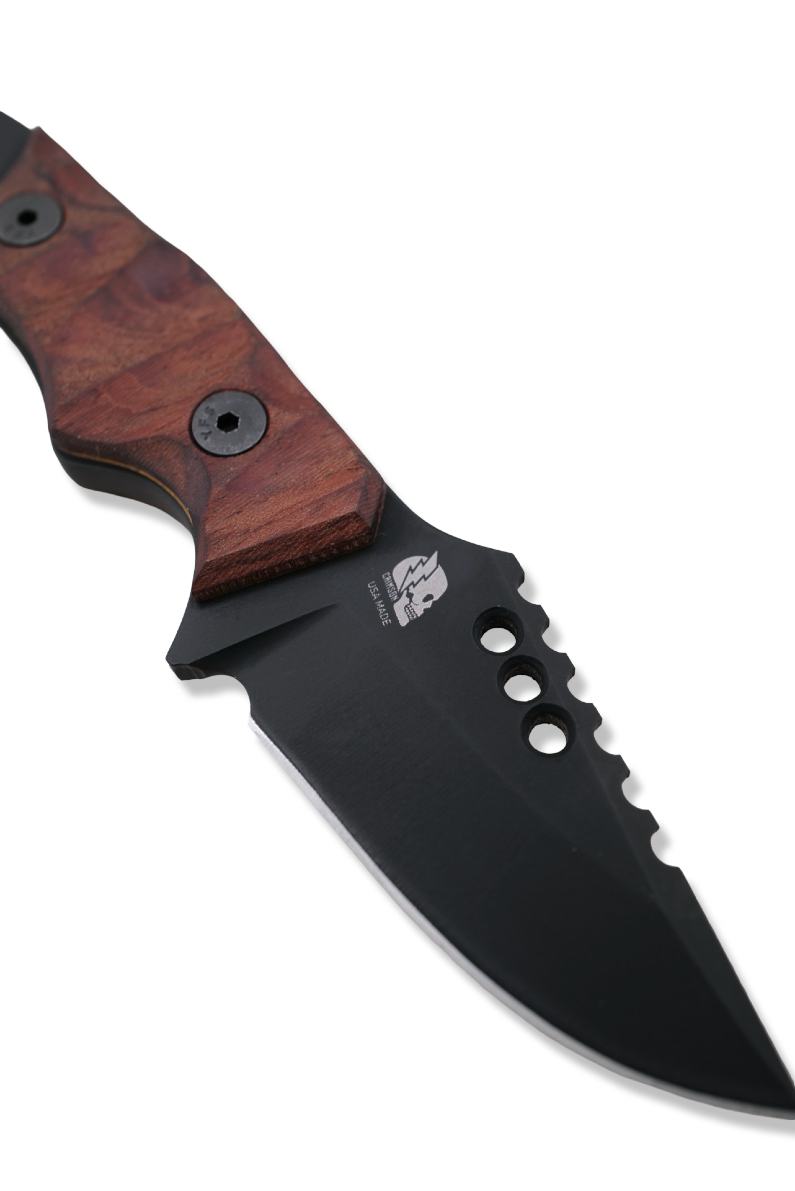 RPM Iron Wolf Custom 1/1  - Black Cerakote / Bloodwood w/ Brass Liner  /  Leather Sheath Included