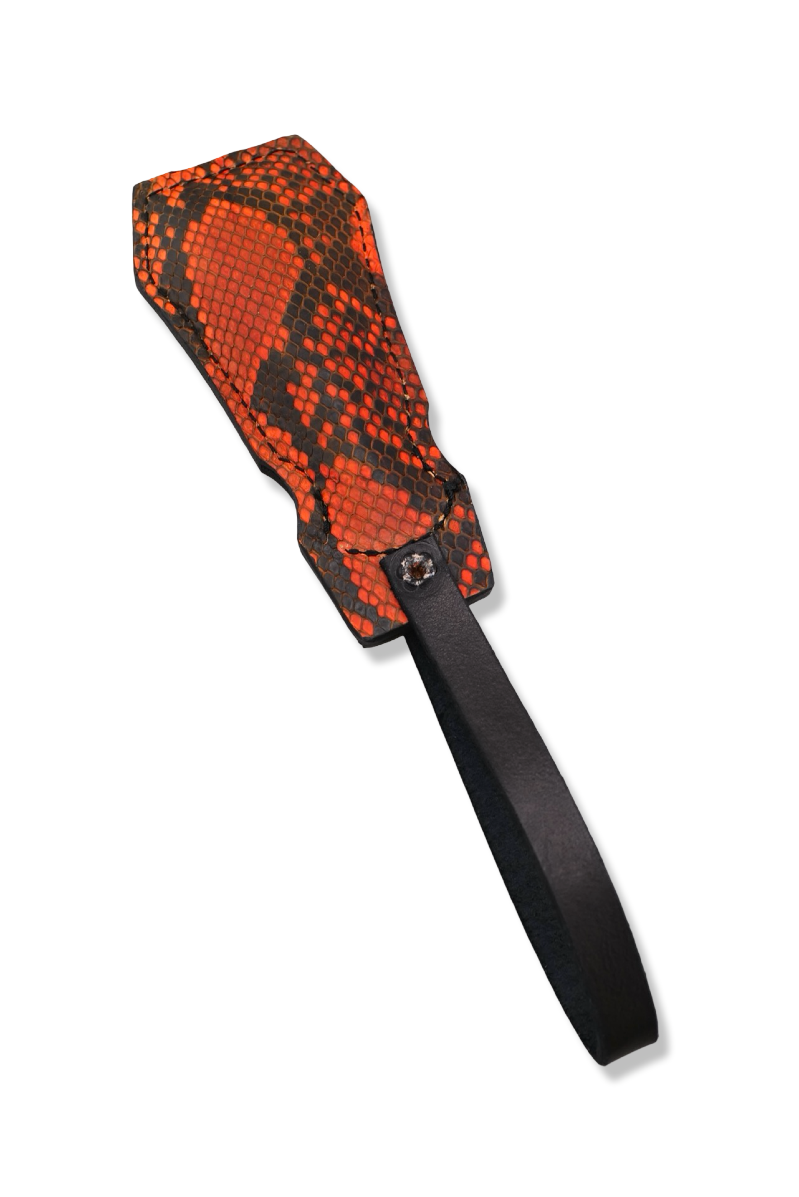 Mini Street Hammer Custom - Leather Front / Orange Python Back