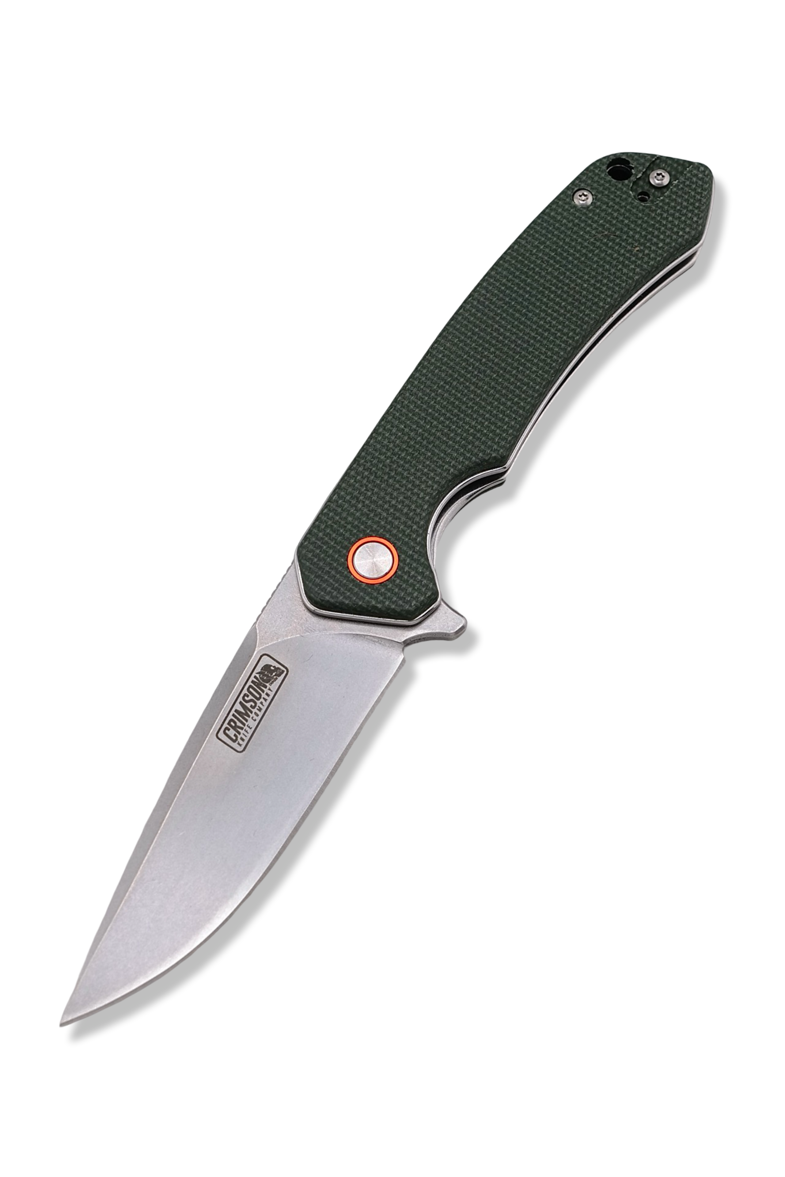 Copperhead Folder - OD Green Micarta Handle / Stonewash