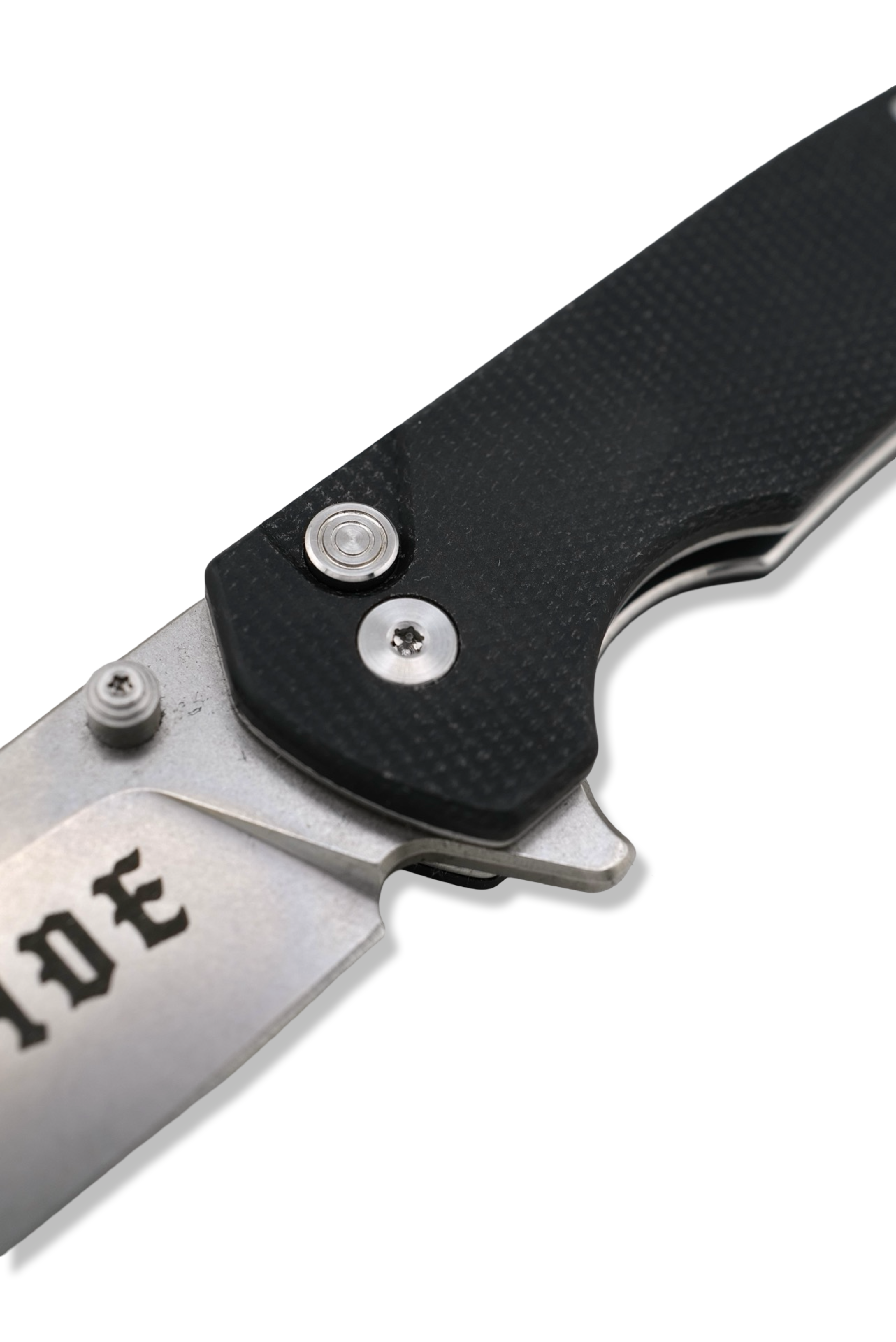 Q7 Flipper Folder - Limited Edition / Small Batch / OSIDE Edition Black G-10 Handle / Stonewash Blade