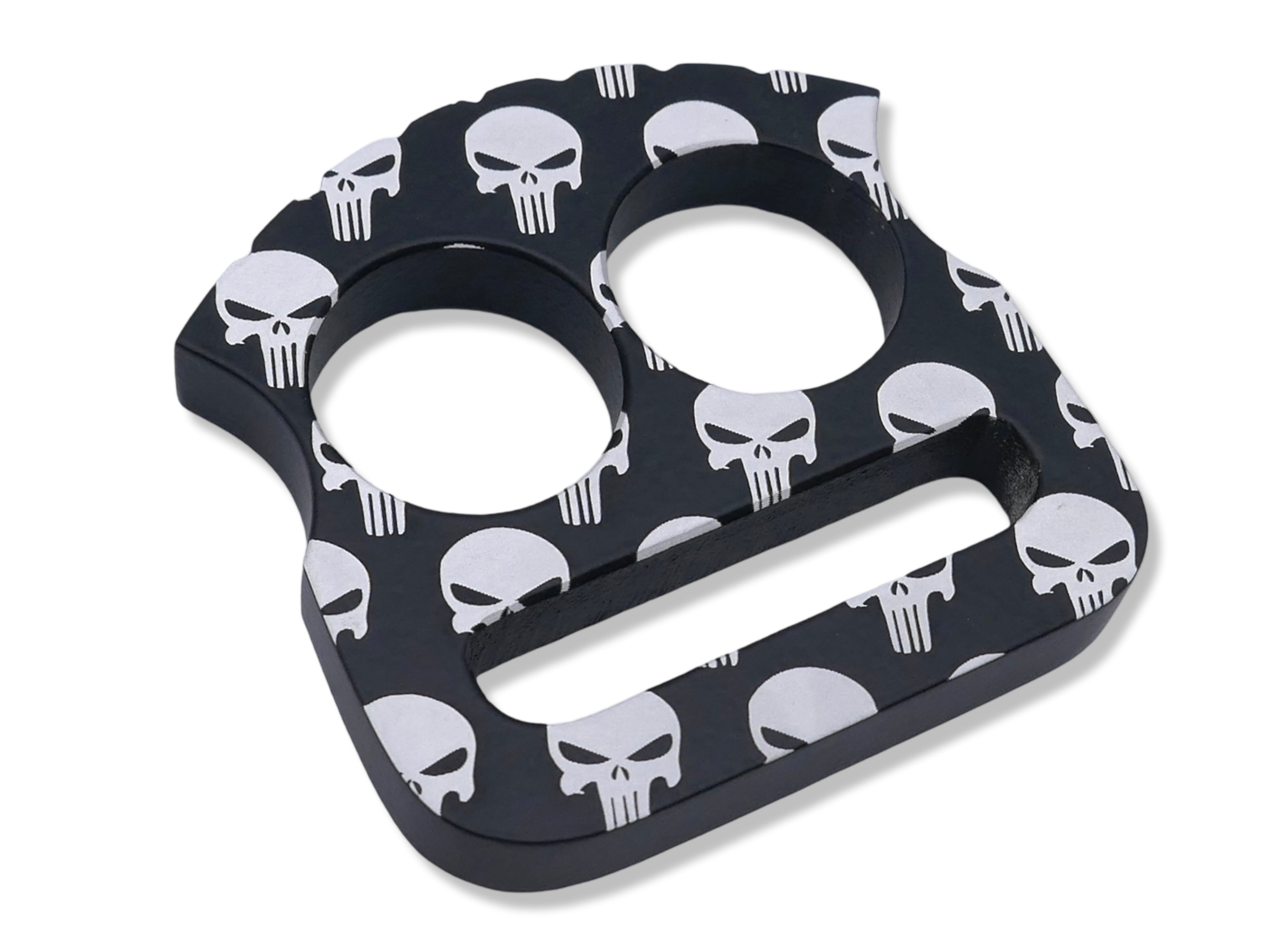 Paulie - Satin Black / Punisher Print
