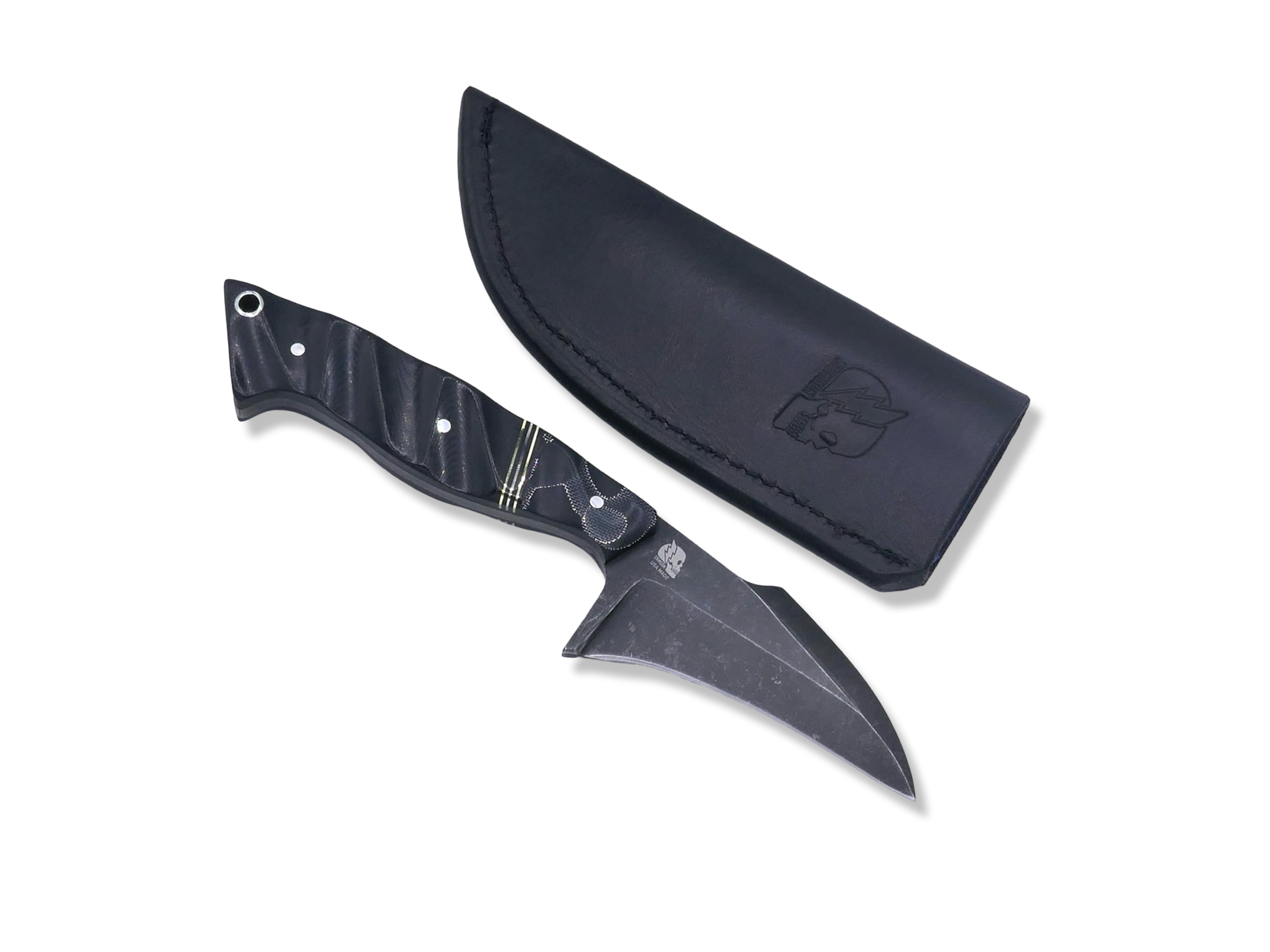 Kreaper Custom 1 of 1 -  Raffir Alume / Brass + Nickel Split / Black G-10