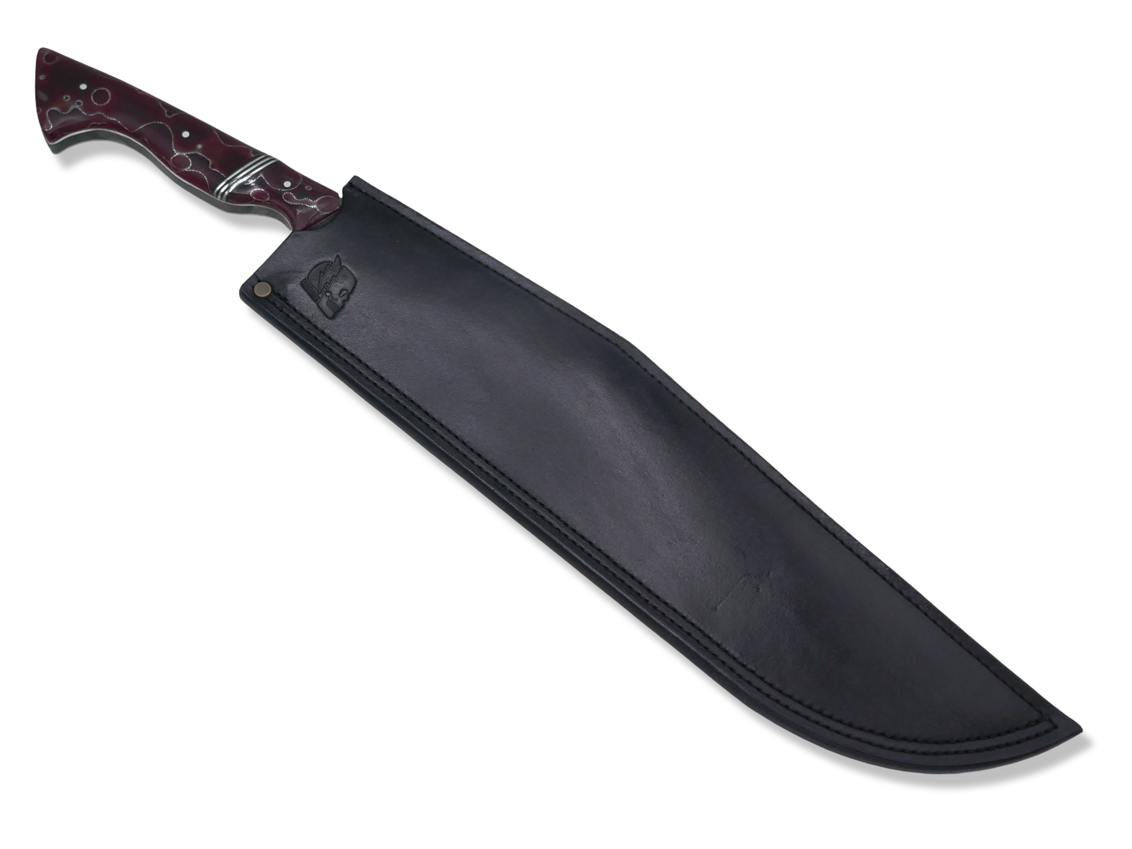 XL Forged Custom - Red Raffir Nickel Splits / Custom Engraving