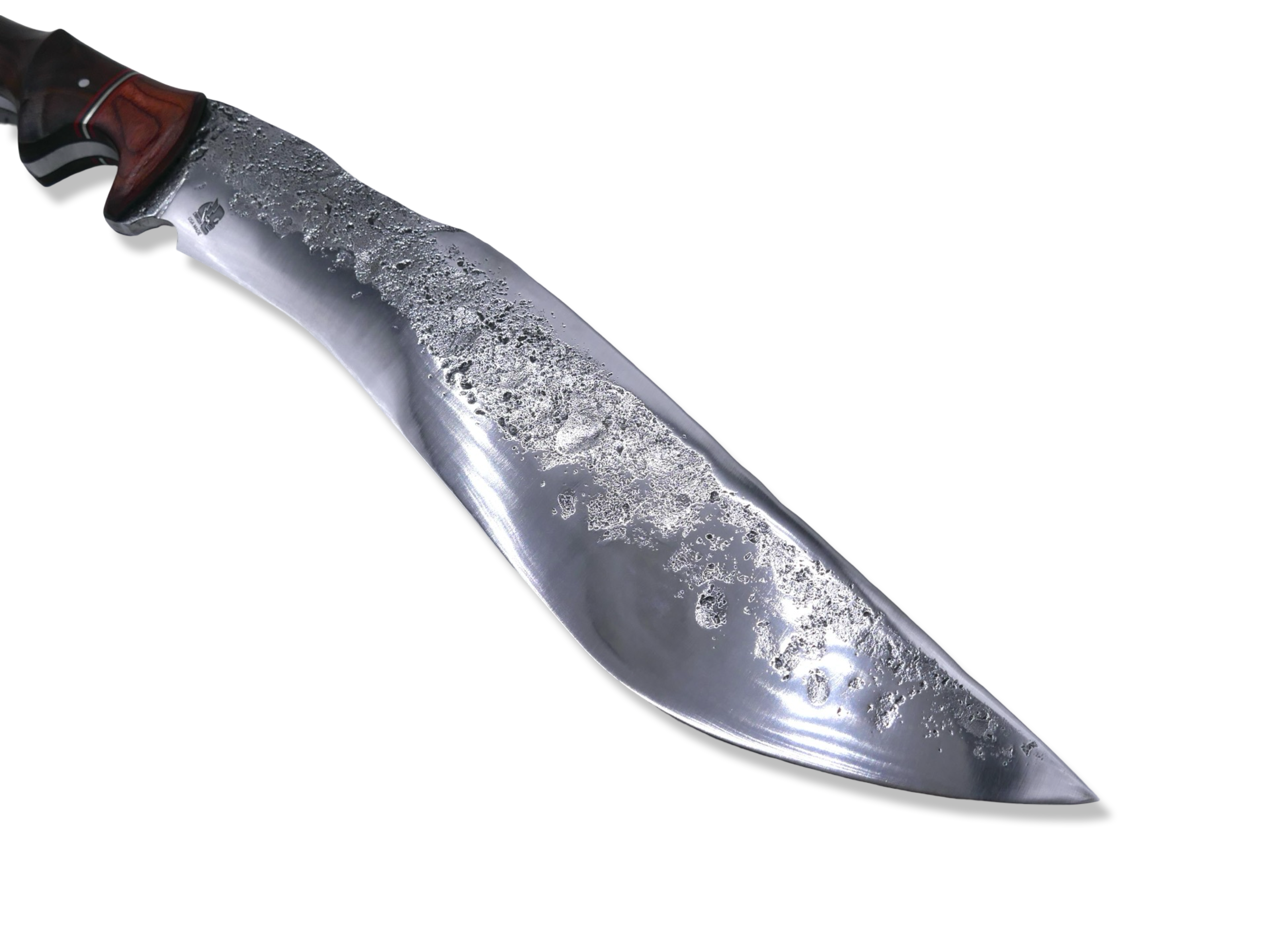 Forged Kukri Custom - 80CRV Blade / Rose wood / Nickel Split / Iron Wood Handle