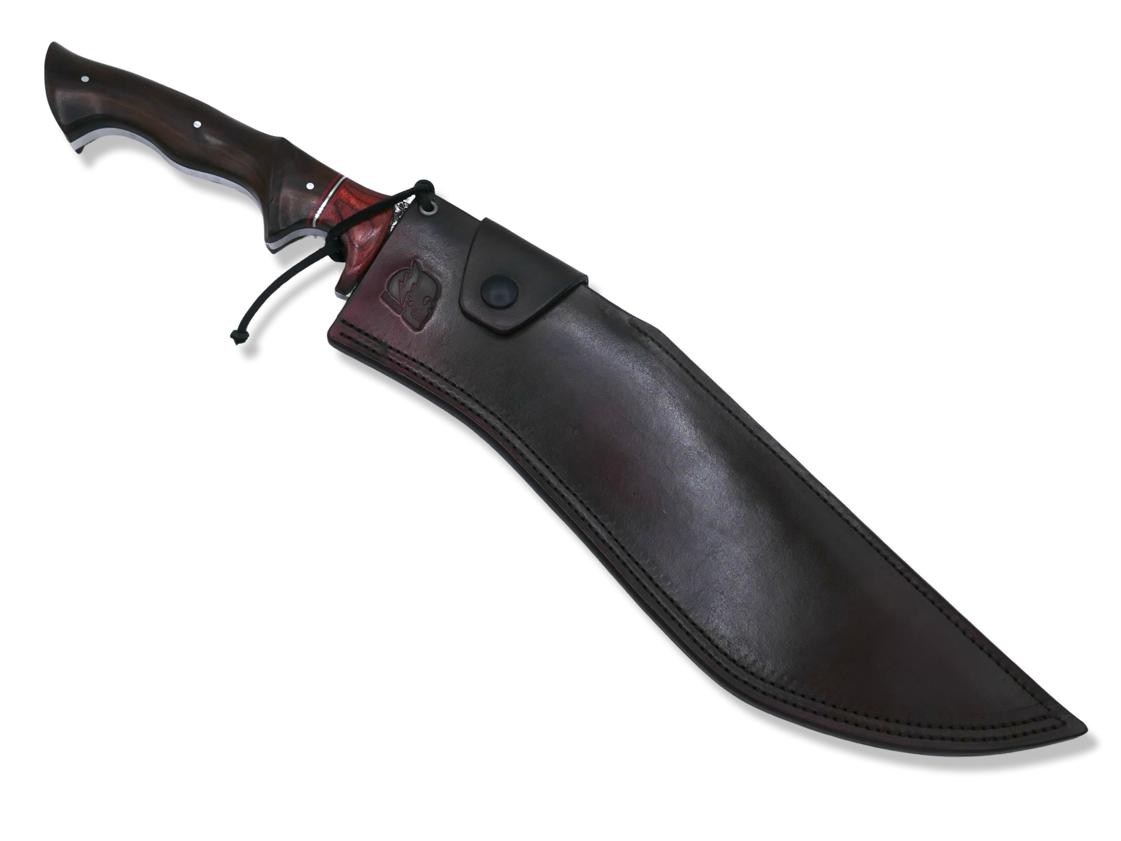 Forged Kukri Custom - 80CRV Blade / Rose wood / Nickel Split / Iron Wood Handle