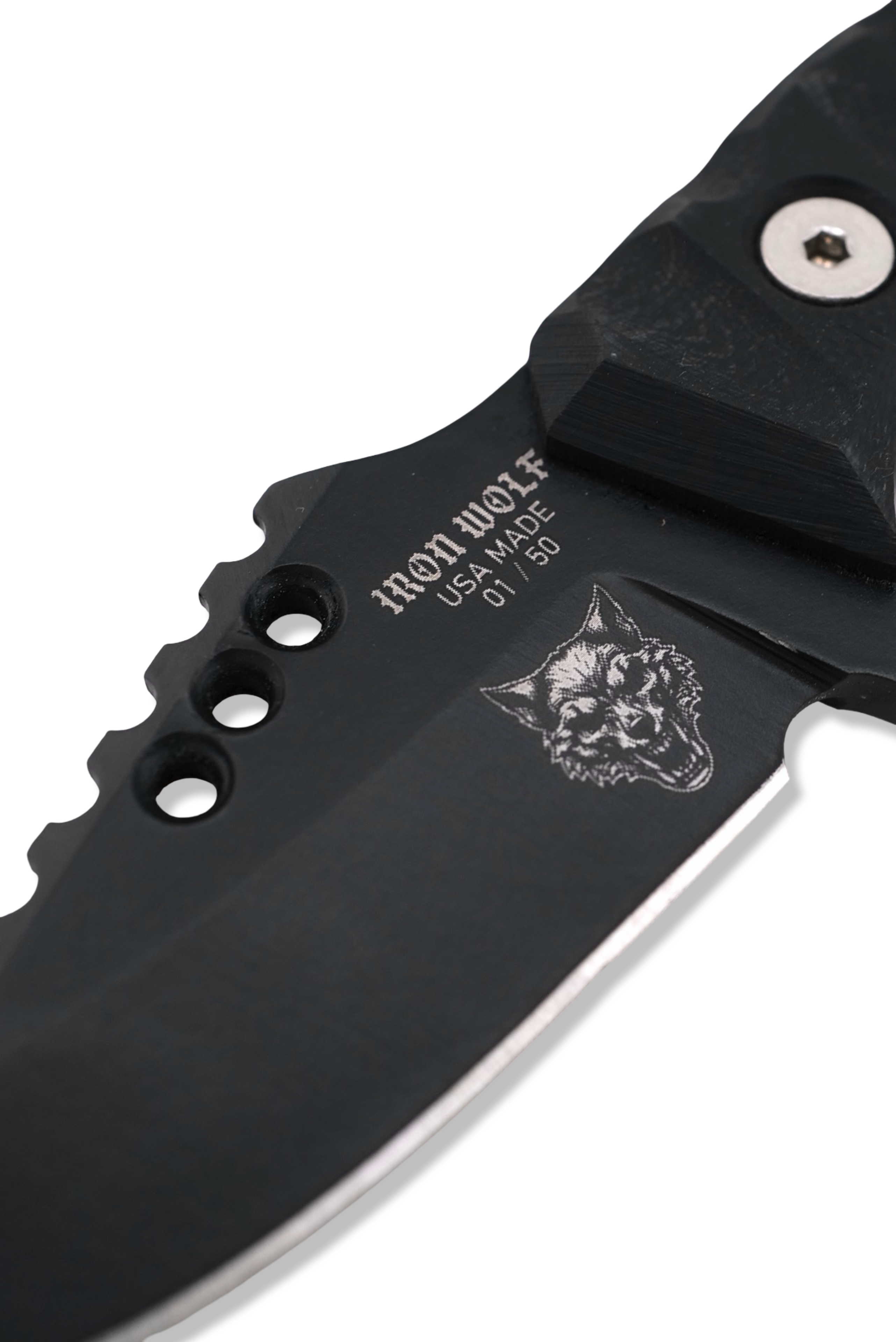 RPM Iron Wolf  “ CORE LORD “ - Black Cerakote / Black G-10 Handle / Limited to 50 Pieces / Leather Sheath Included - Black FRIDAY LIMITED