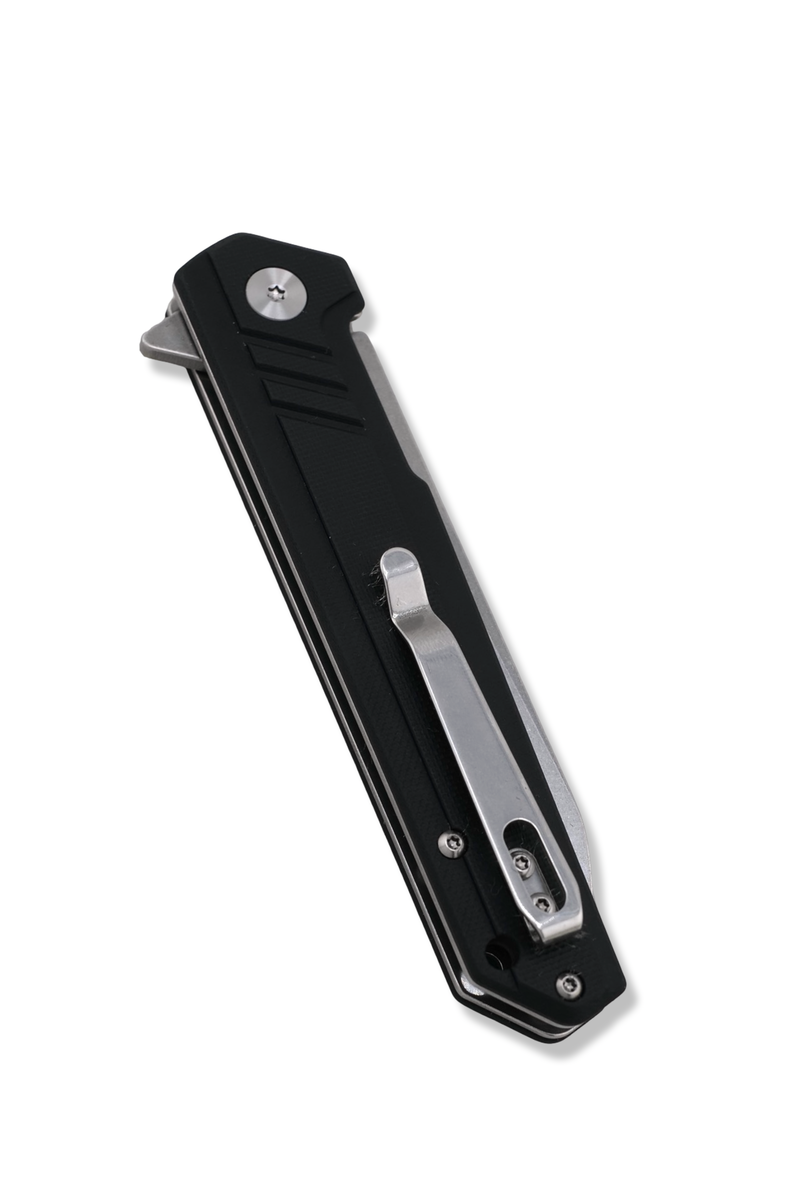 STRYKER Folder - Black G-10 Handle / Stonewash