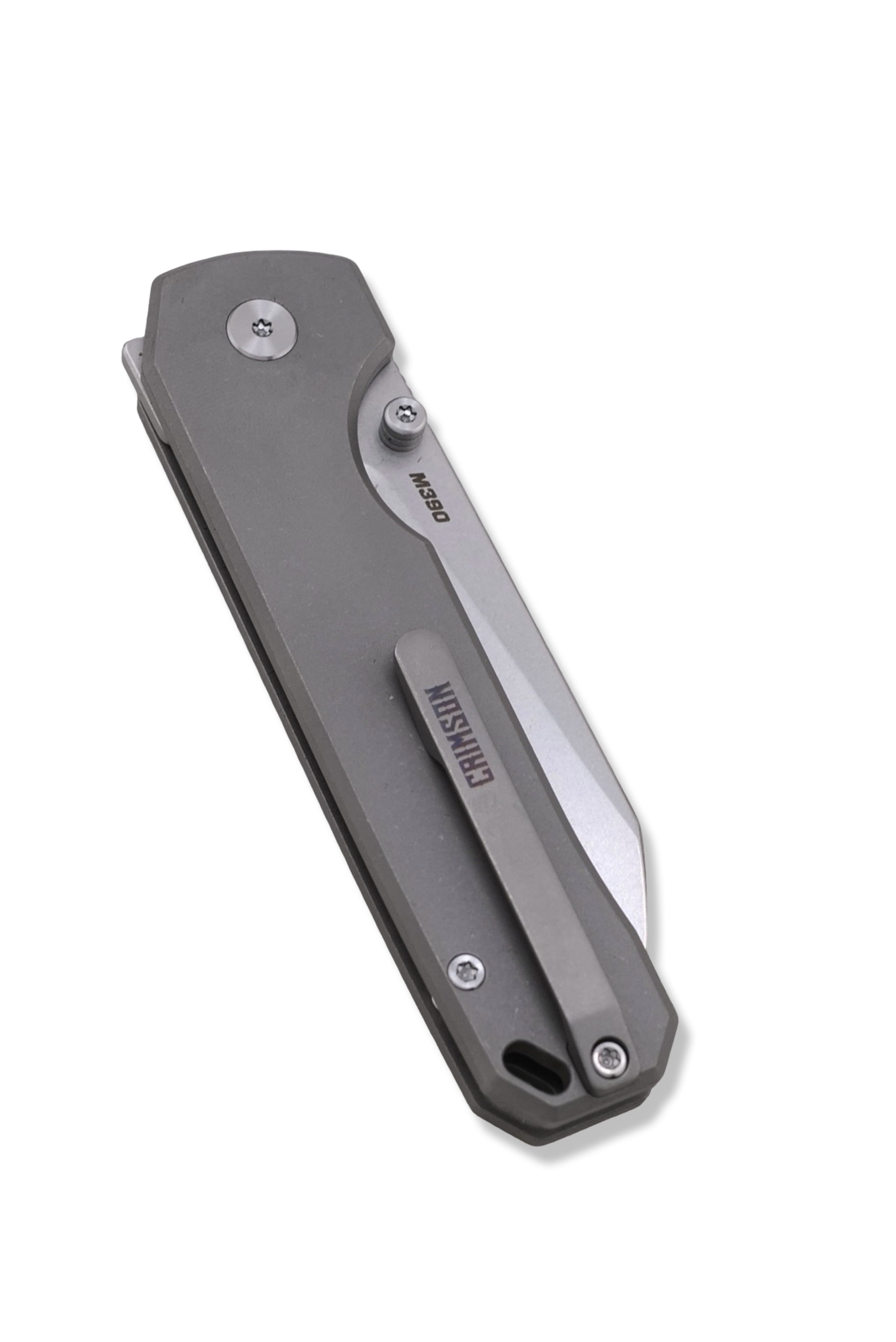 RAGNAR Folder - M390 Steel / Titanium Handle / Titanium clip / Stonewash Finish