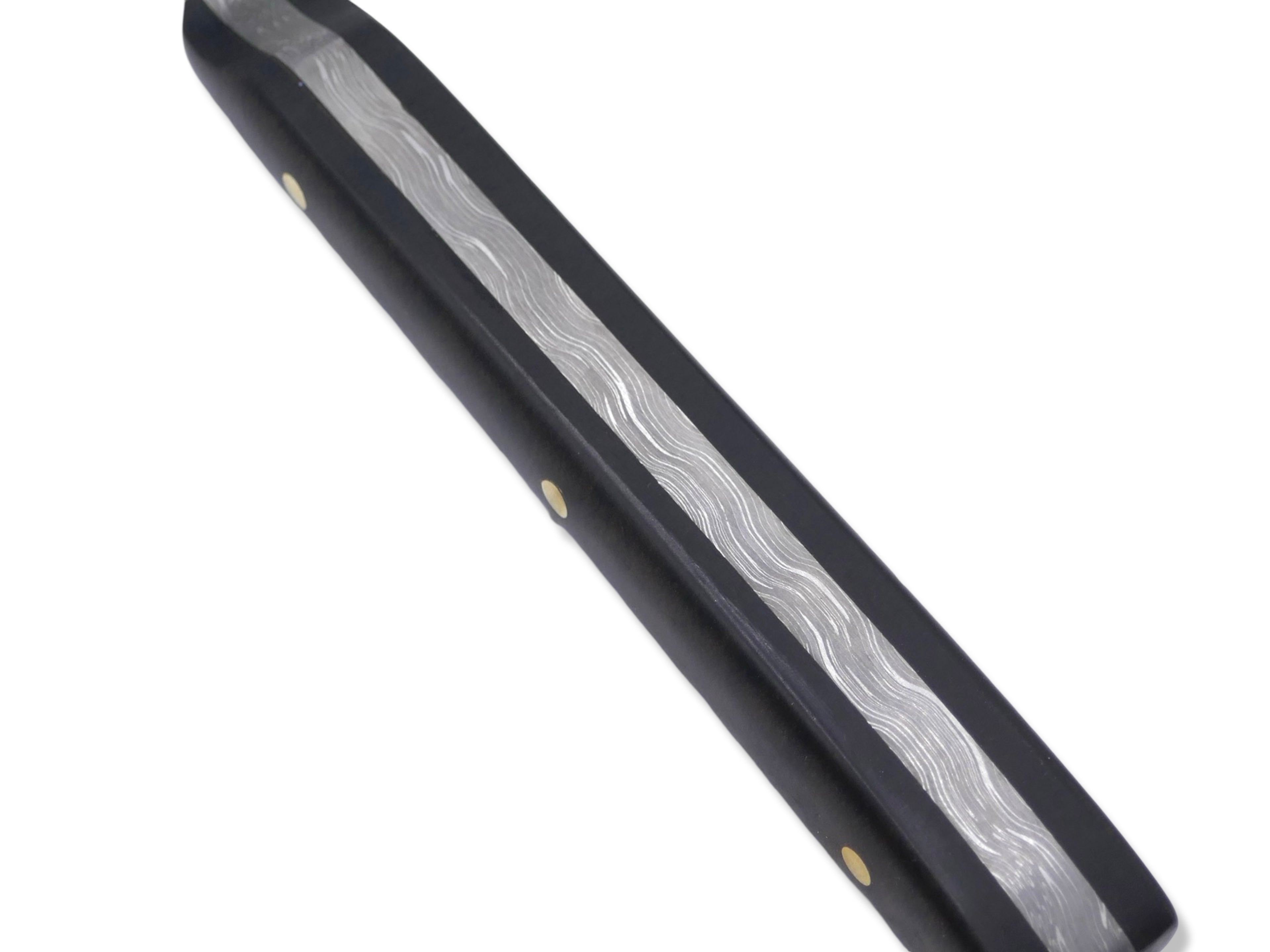 Tanto Scalpel - Vegas Forge Stainless Reptilian San Mai / 80’s Tortoise Shell Rag Handle