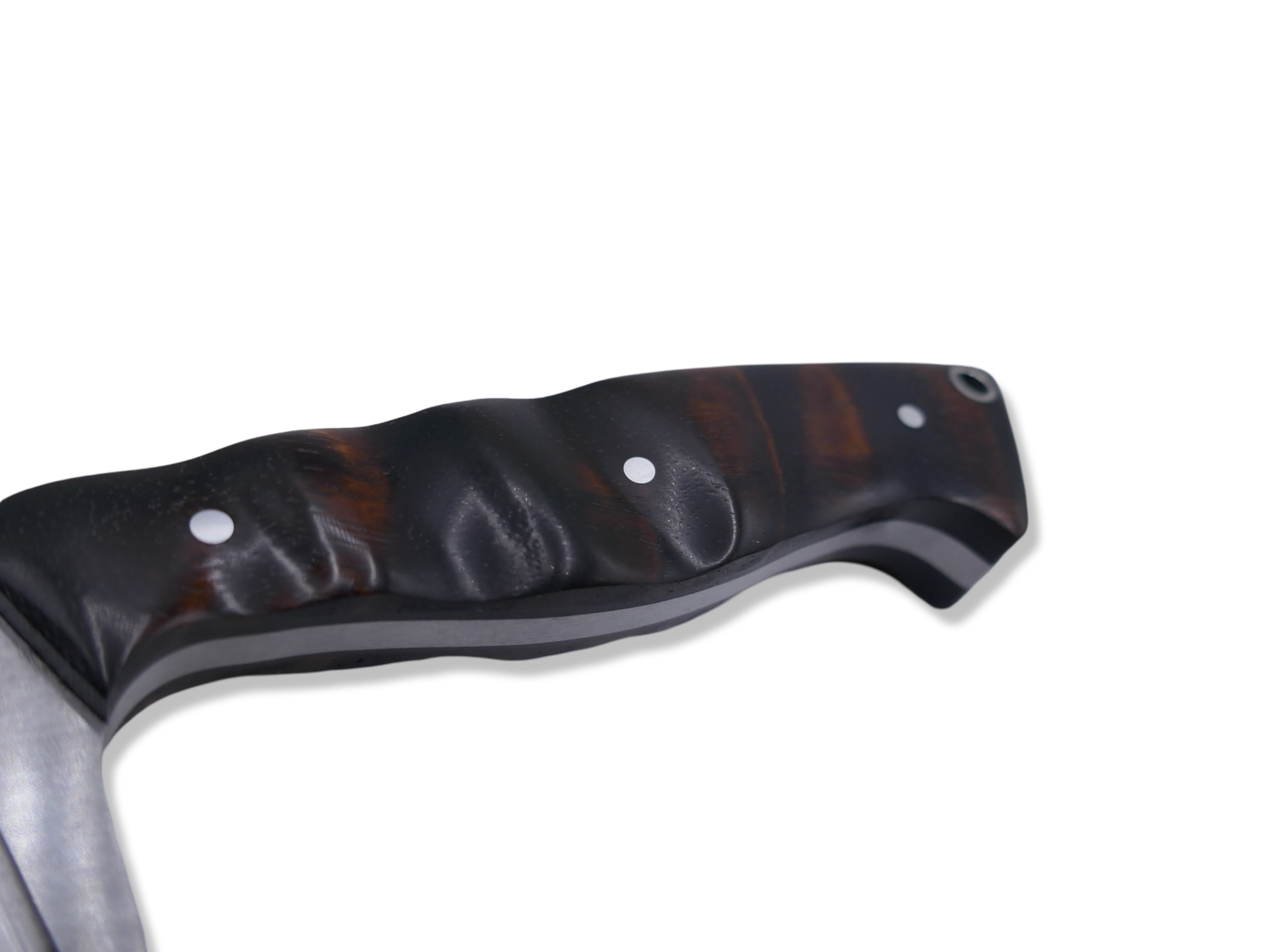 Reaper Custom 1 of 1  - Satin Finish / Hawaiian koa Handle / Black G-10 Liner