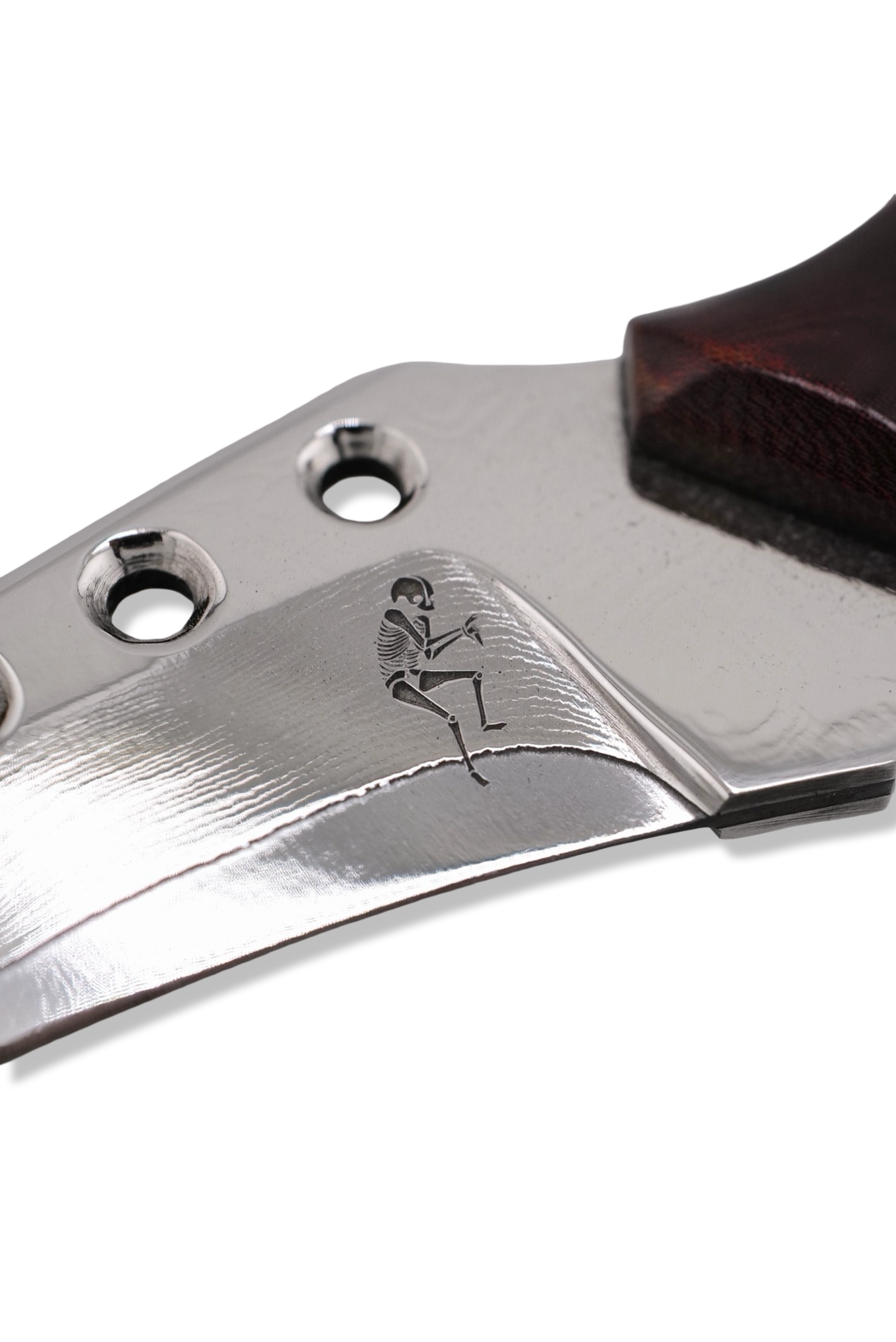 Ed Calderon Custom - Polished Damascus / Westinghouse Micarta / Nickel Splits /