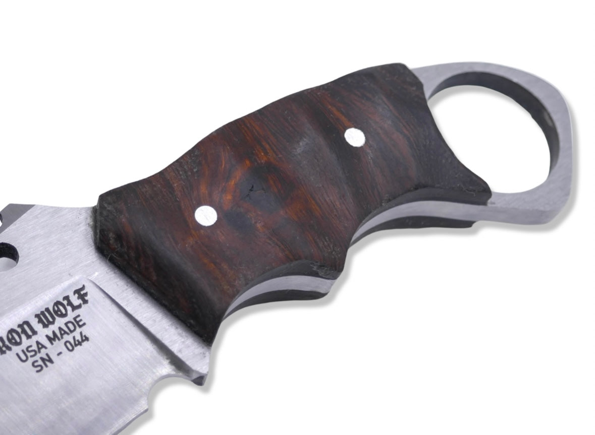 IRON WOLF Custom 1 of 1  -  Satin Finish / Iron Wood Handle