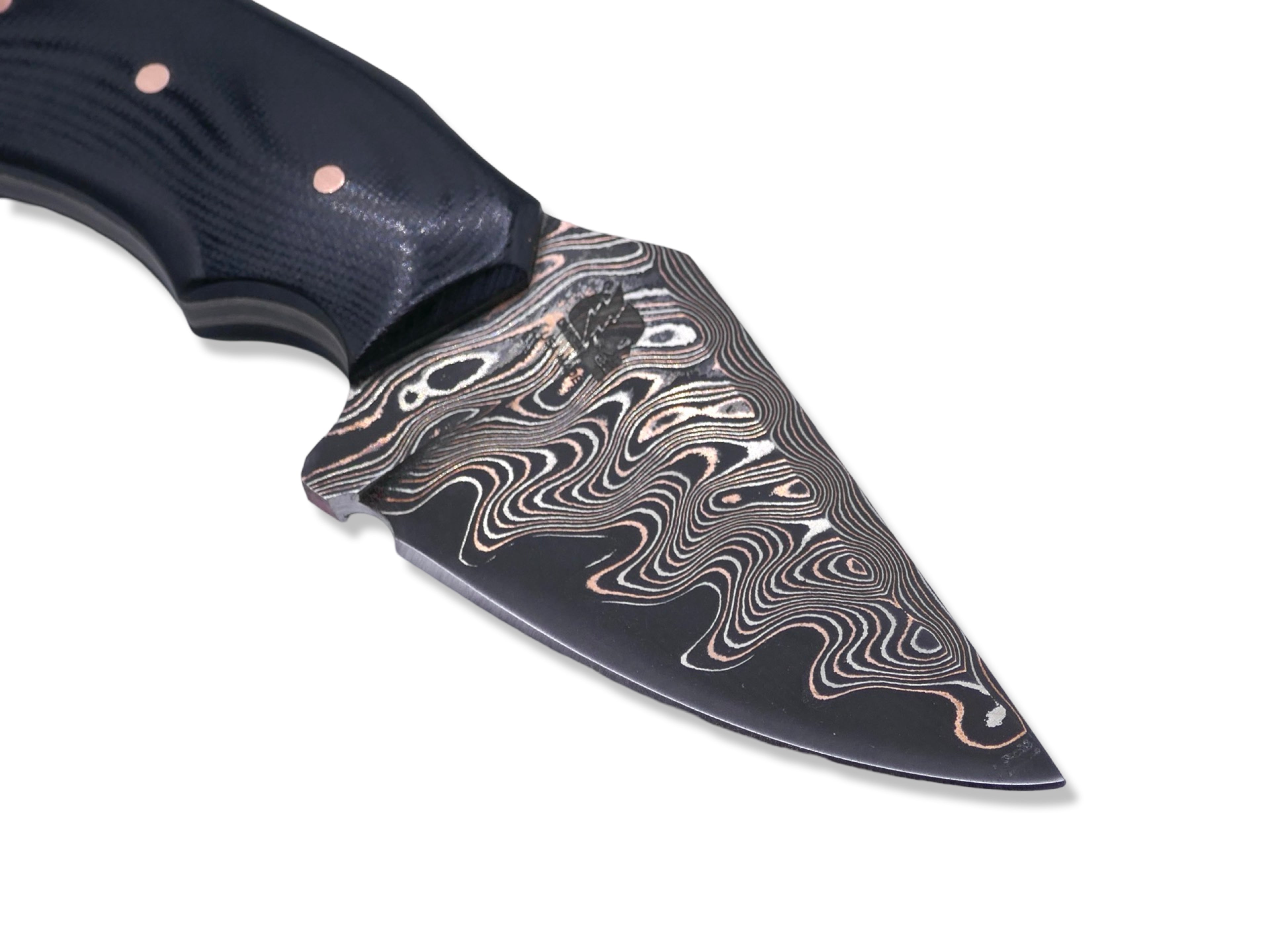 Utility Knife - Baker Forge Elite Coppermai / Black G-10 Handle / Copper Pins
