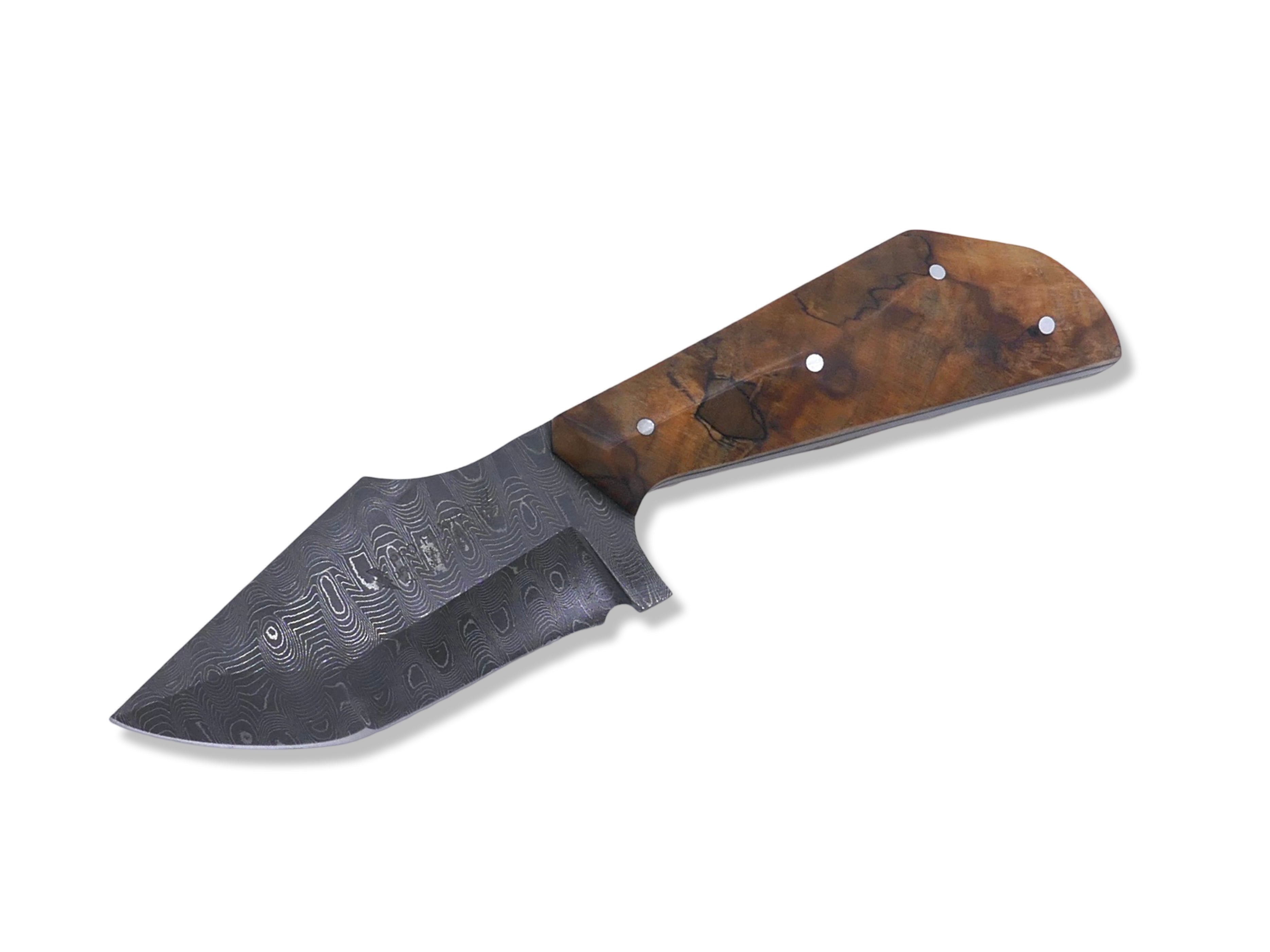 Pro Hunter for “Islam Makhachev “ Custom 1 of 1  - Vegas Forge Stainless Damascus / Spalted Ambrosia Handle / Black G-10 Liner / USA MADE