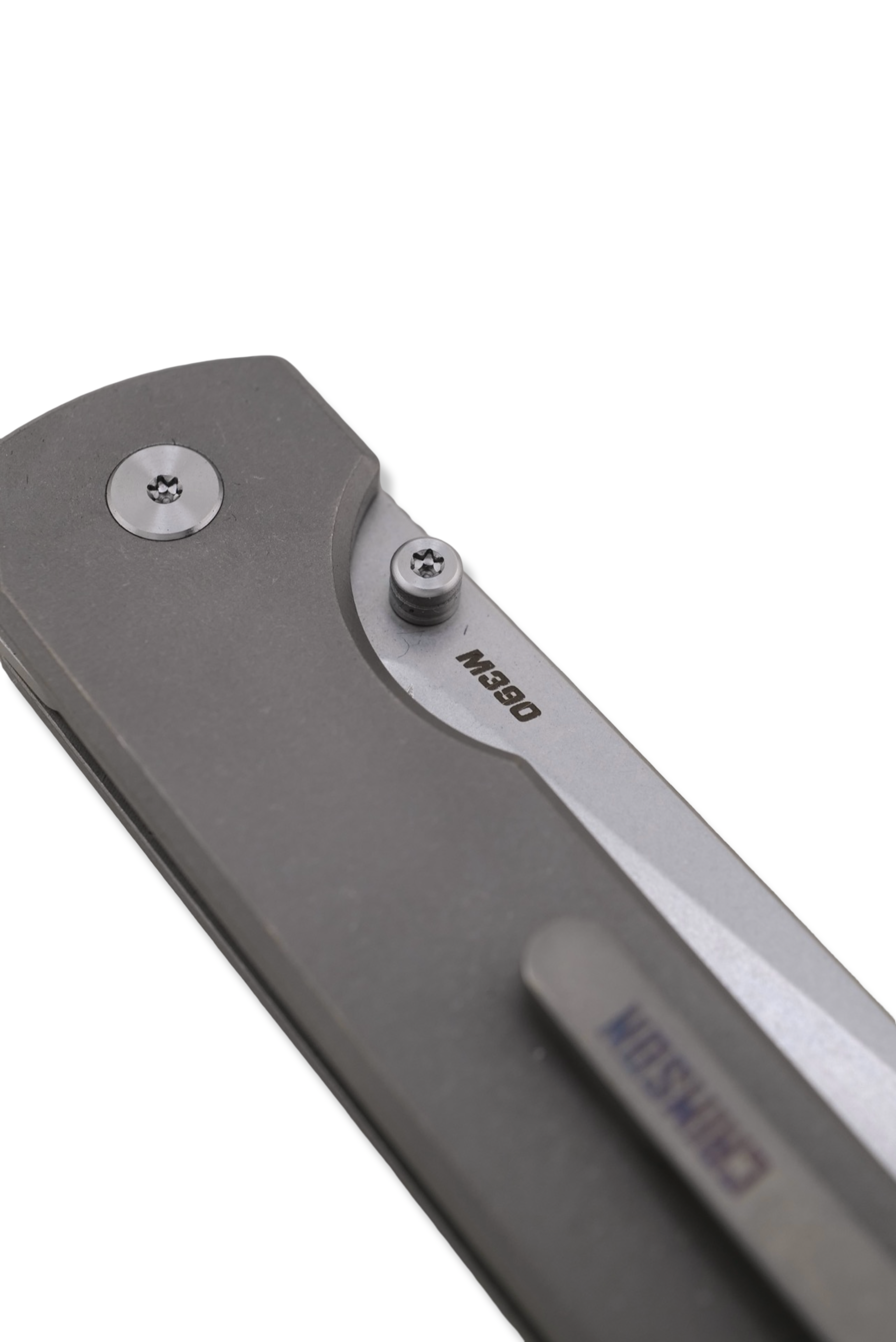 RAGNAR Folder - M390 Steel / Titanium Handle / Titanium clip / Stonewash Finish