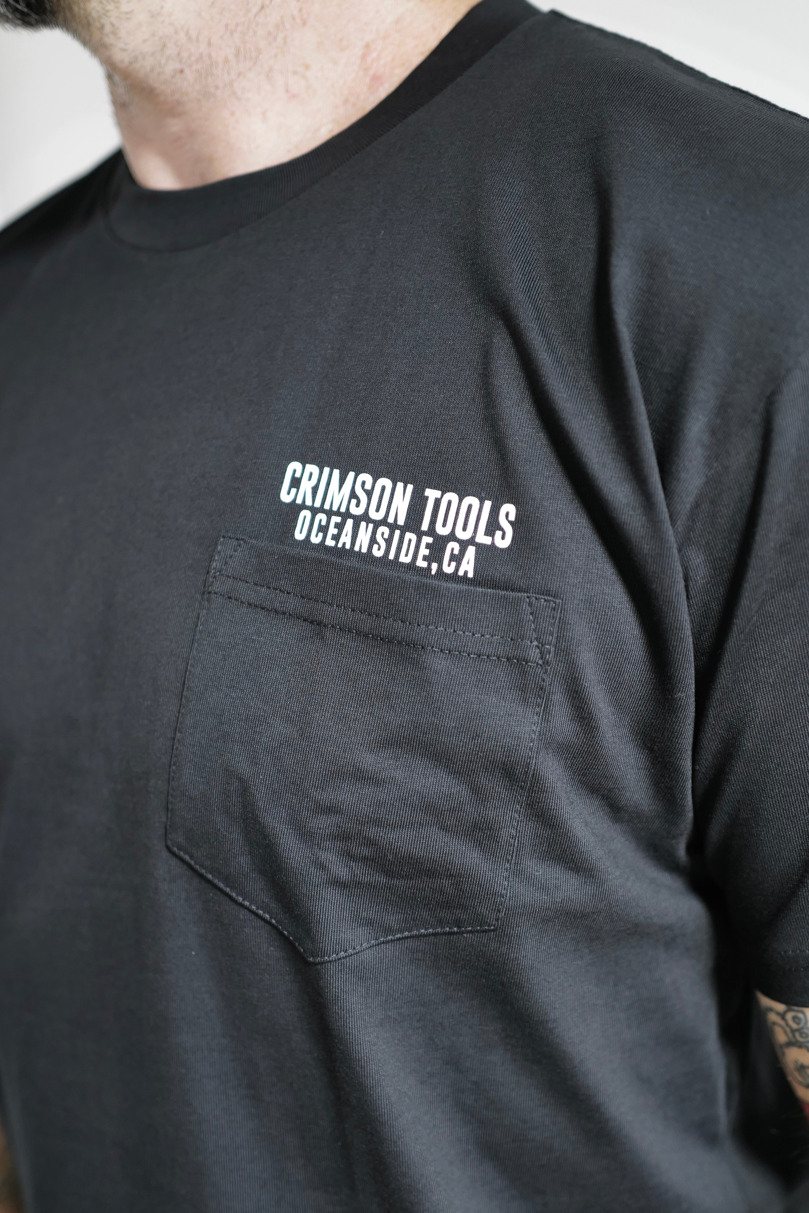 Crimson Standard Pocket Tee
