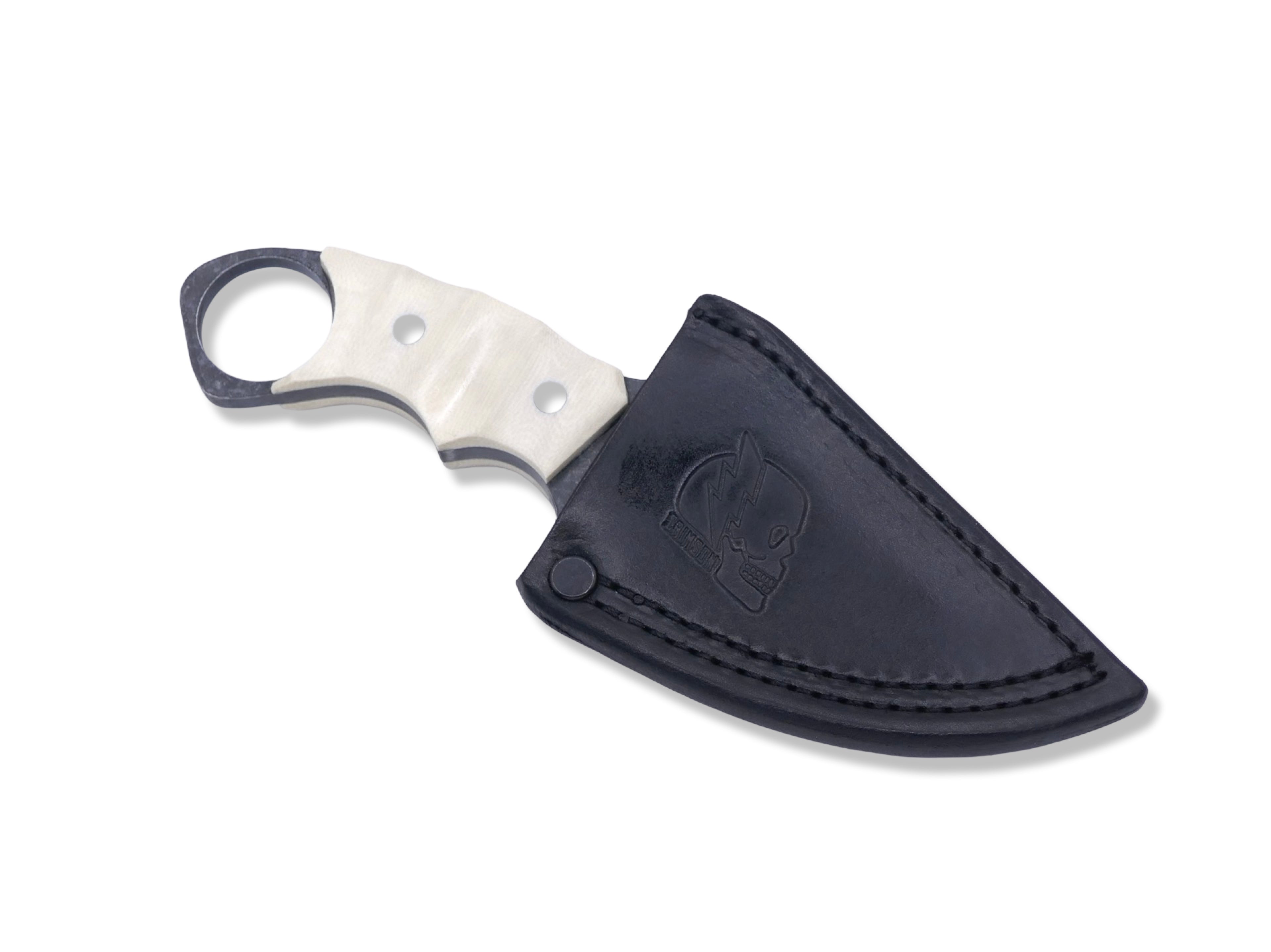 IRON WOLF - Dark Stonewash / Ivory G-10 Handle