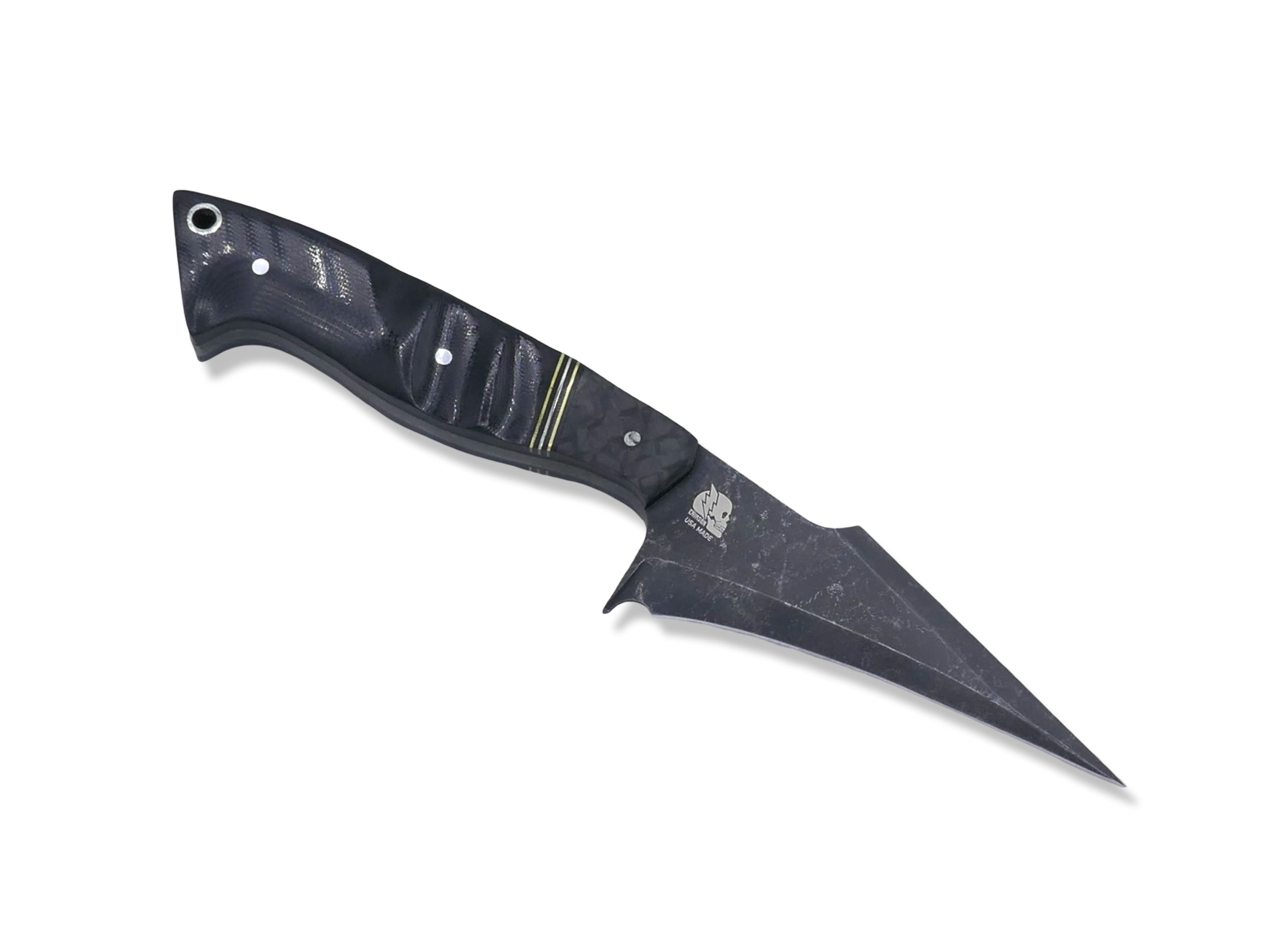 Kreaper Custom 1 of 1 -  Carbon Fiber Front / Brass + Nickel Split / Black G-10