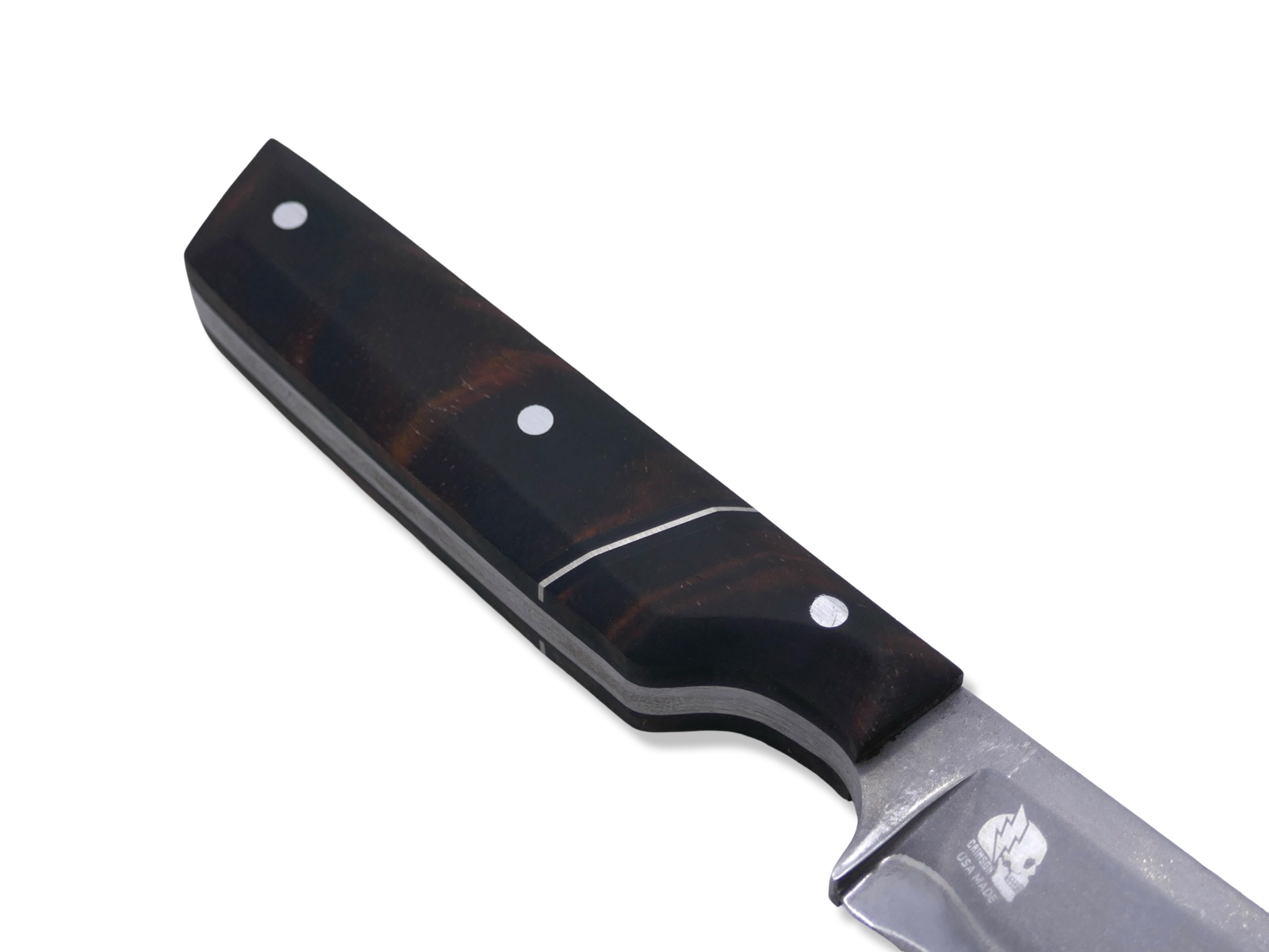Custom 1 of 1 - Baker Forge Stainless Damascus / Hawaiian Koa / Nickel Split / SHEATH INCLUDED
