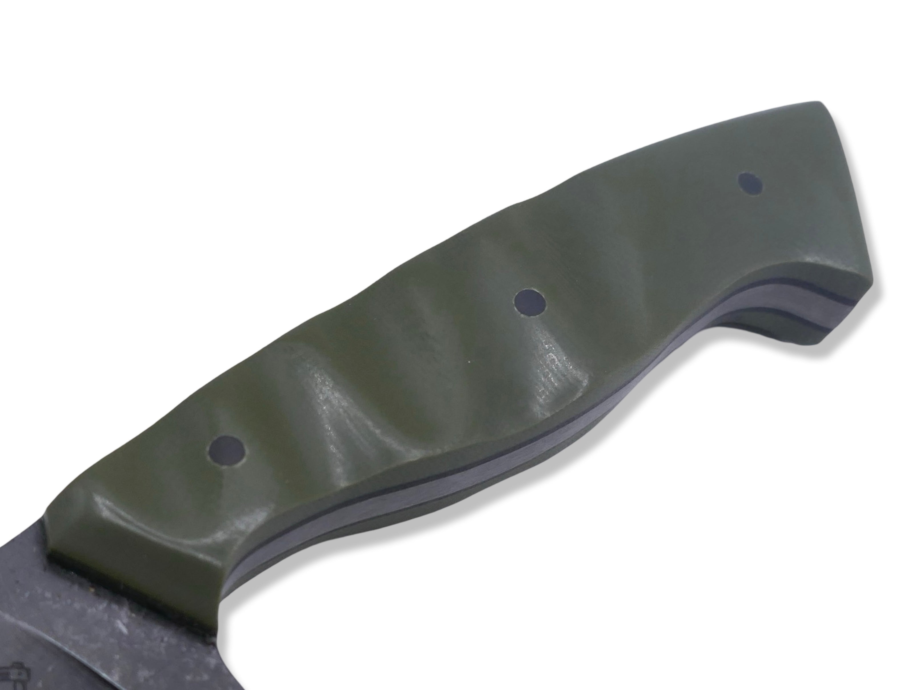 Reaper - Dark Stonewash / OD Green G-10 / Carbon Fiber Pins