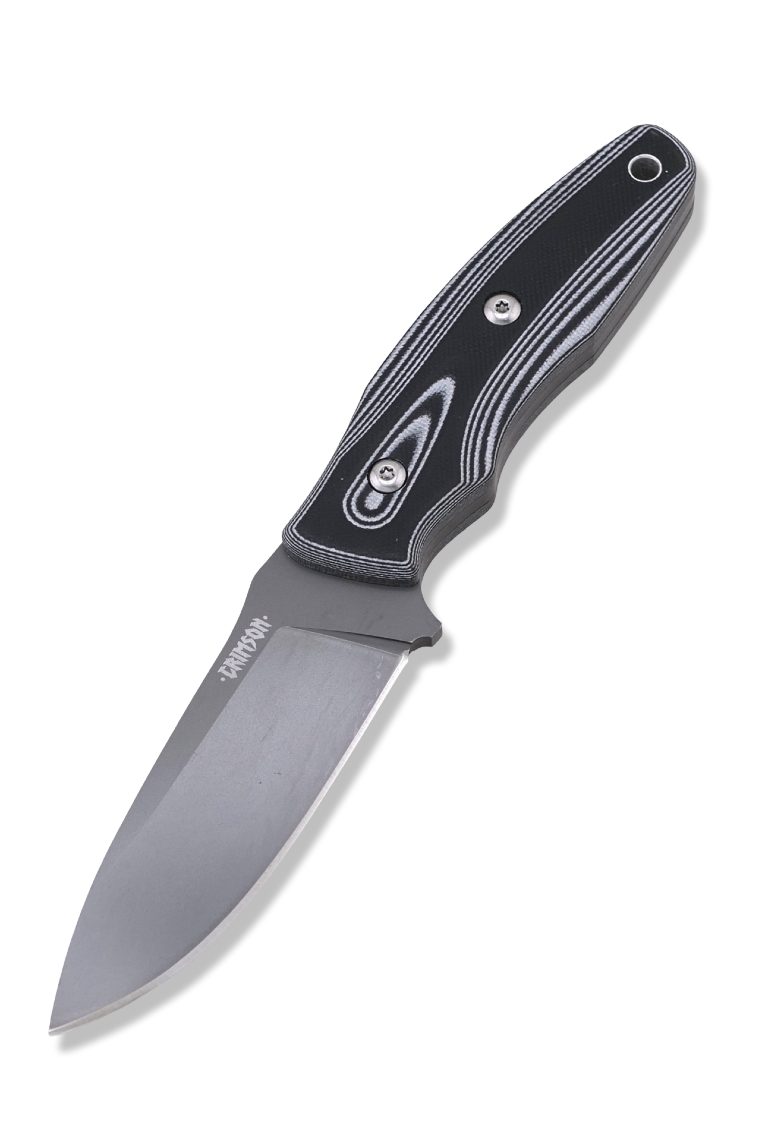 The Homelander - Black / White G-10 Handle / PVD Coated Blade / Kydex Sheath Included