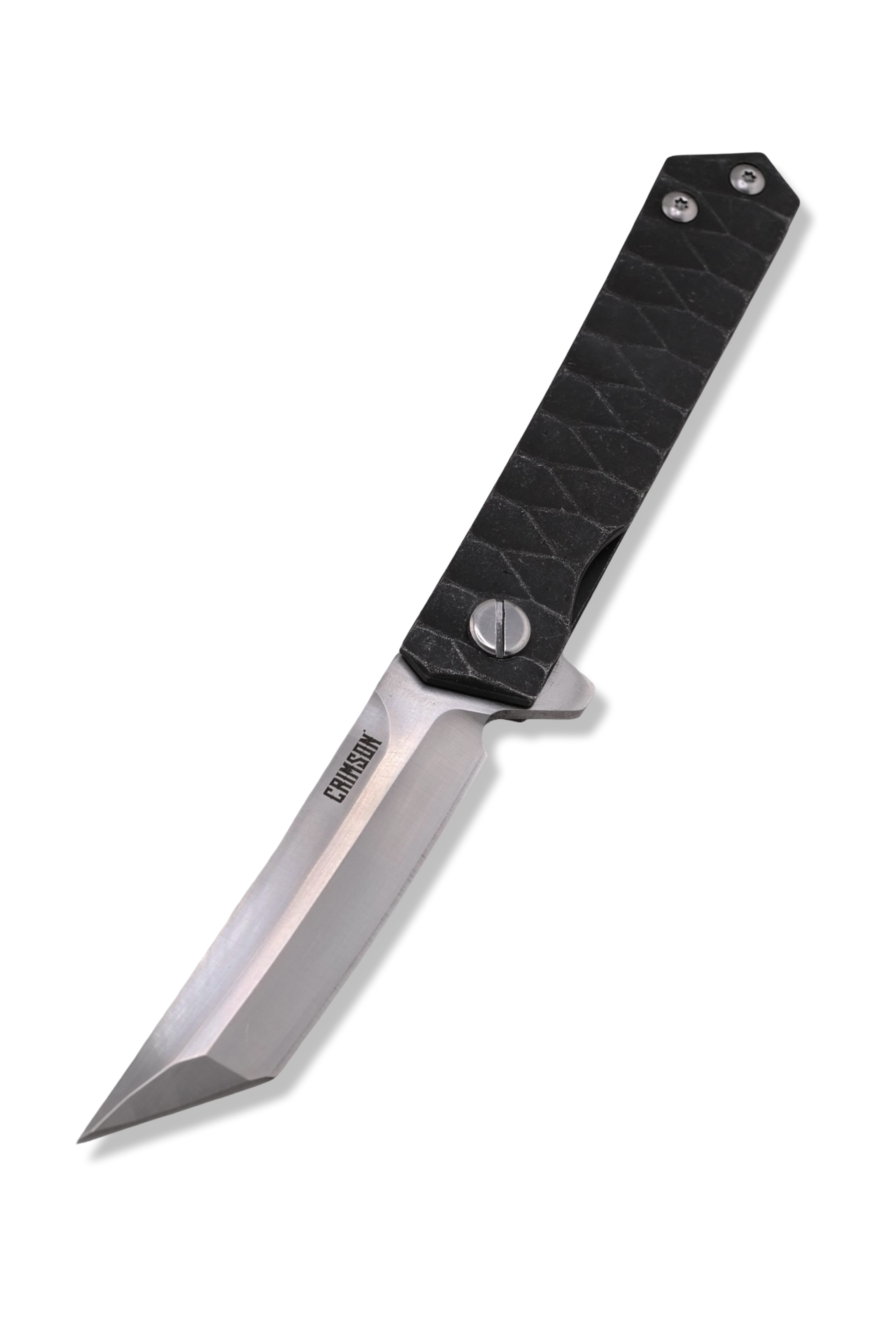 The Wayne Flipper Folder - Rock Textured Handle / Satin Finish