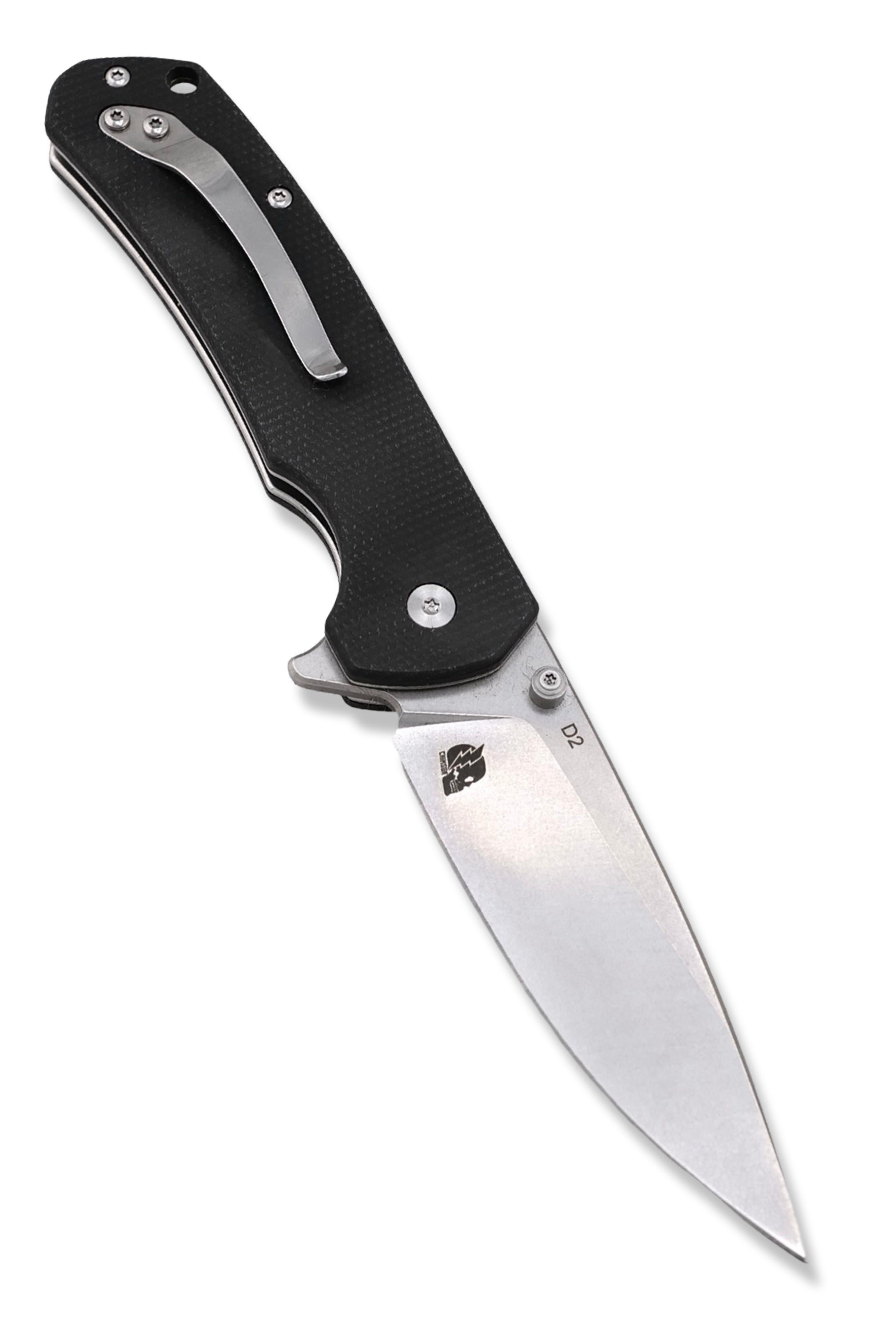 Q7 Flipper Folder - Limited Edition / Small Batch / OSIDE Edition Black G-10 Handle / Stonewash Blade