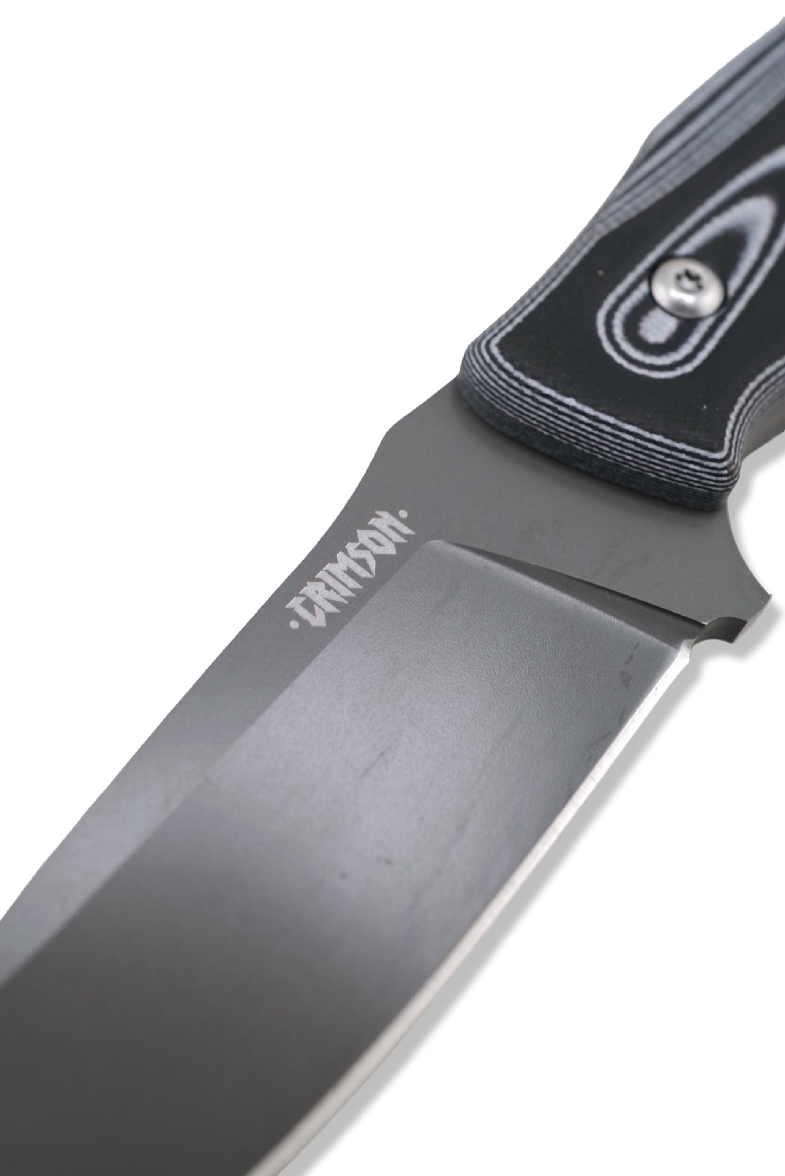 The Homelander - Black / White G-10 Handle / PVD Coated Blade / Kydex Sheath Included