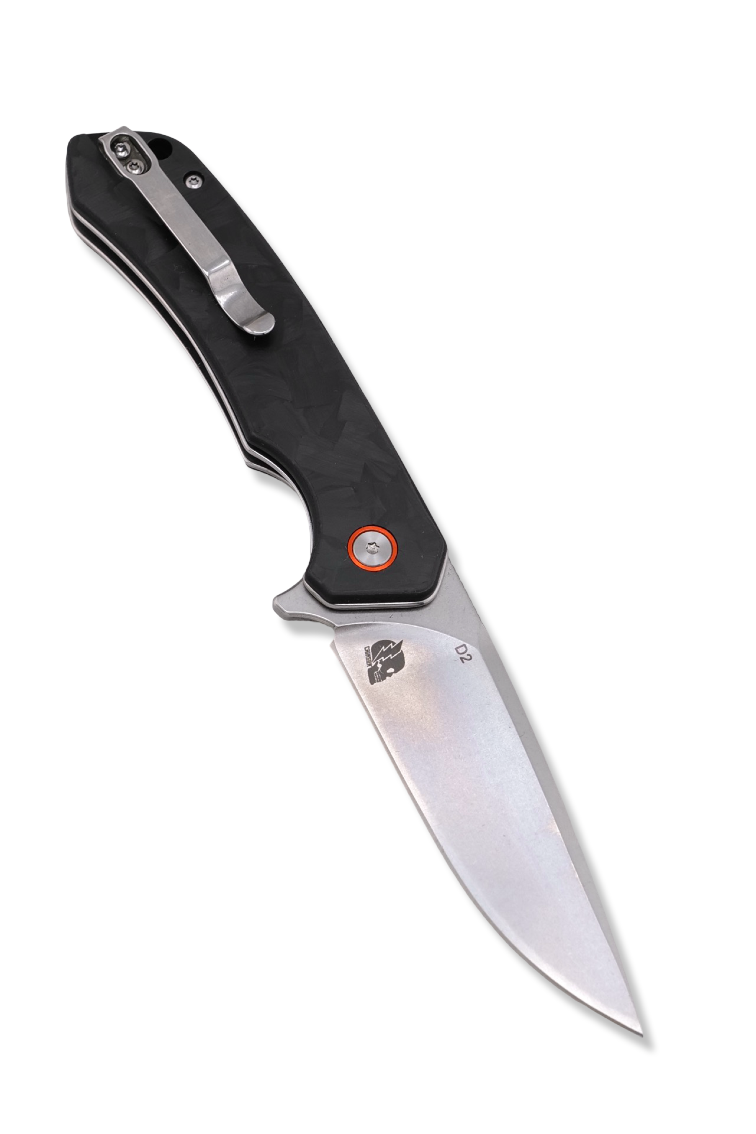 Copperhead Folder - Black Carbon Fiber Handle / Stonewash