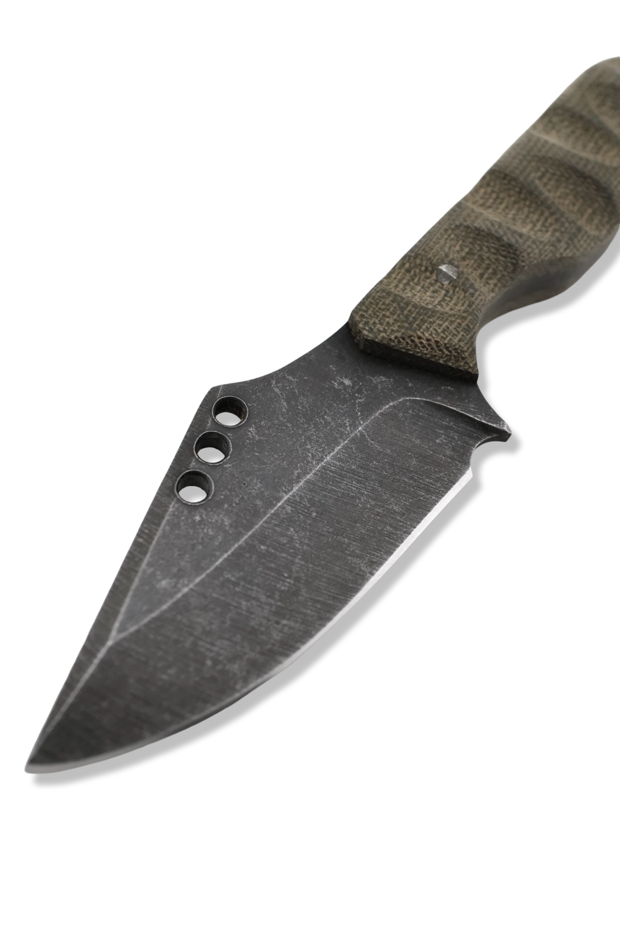 Flum - Dark Stonewash / OD Green Micarta Handle
