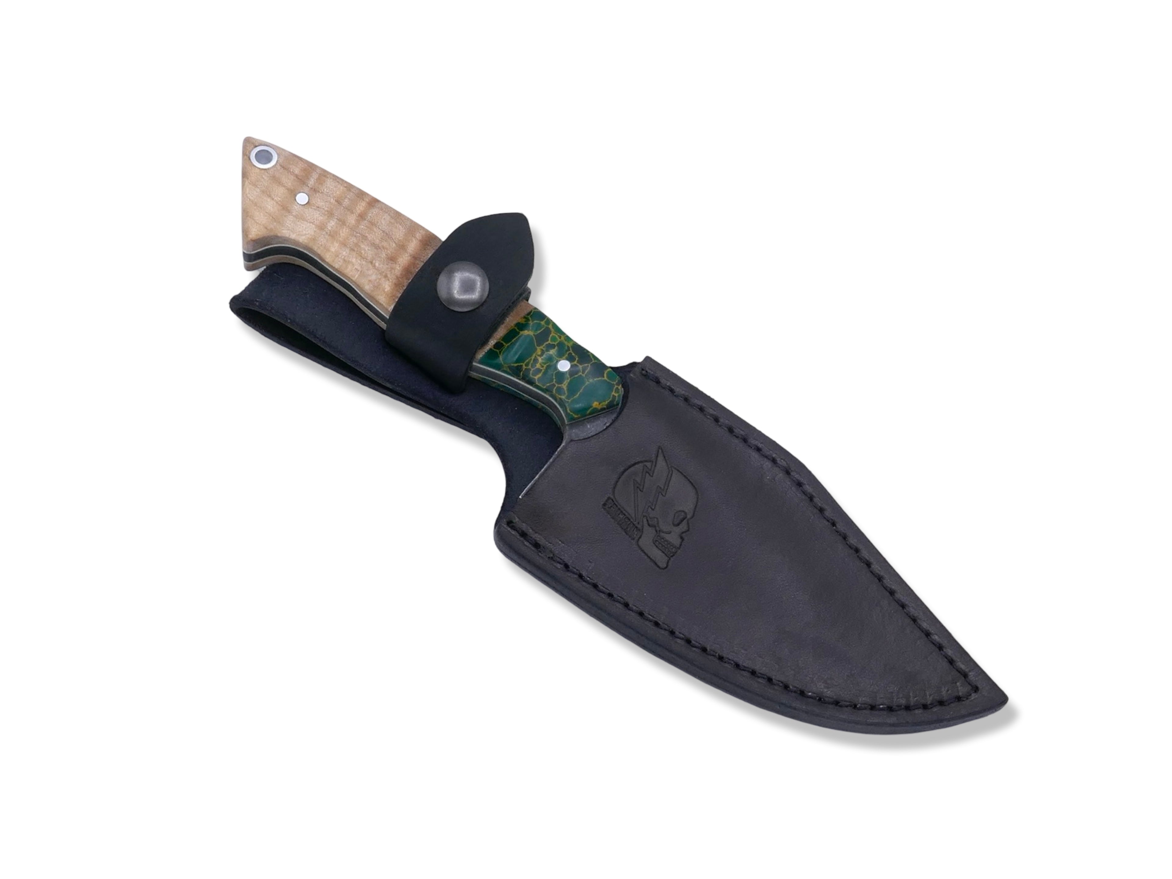 Reaper Custom 1 of 1  - Harpoon Grind / Dark Stonewash / Tru Stone + Maple Handle