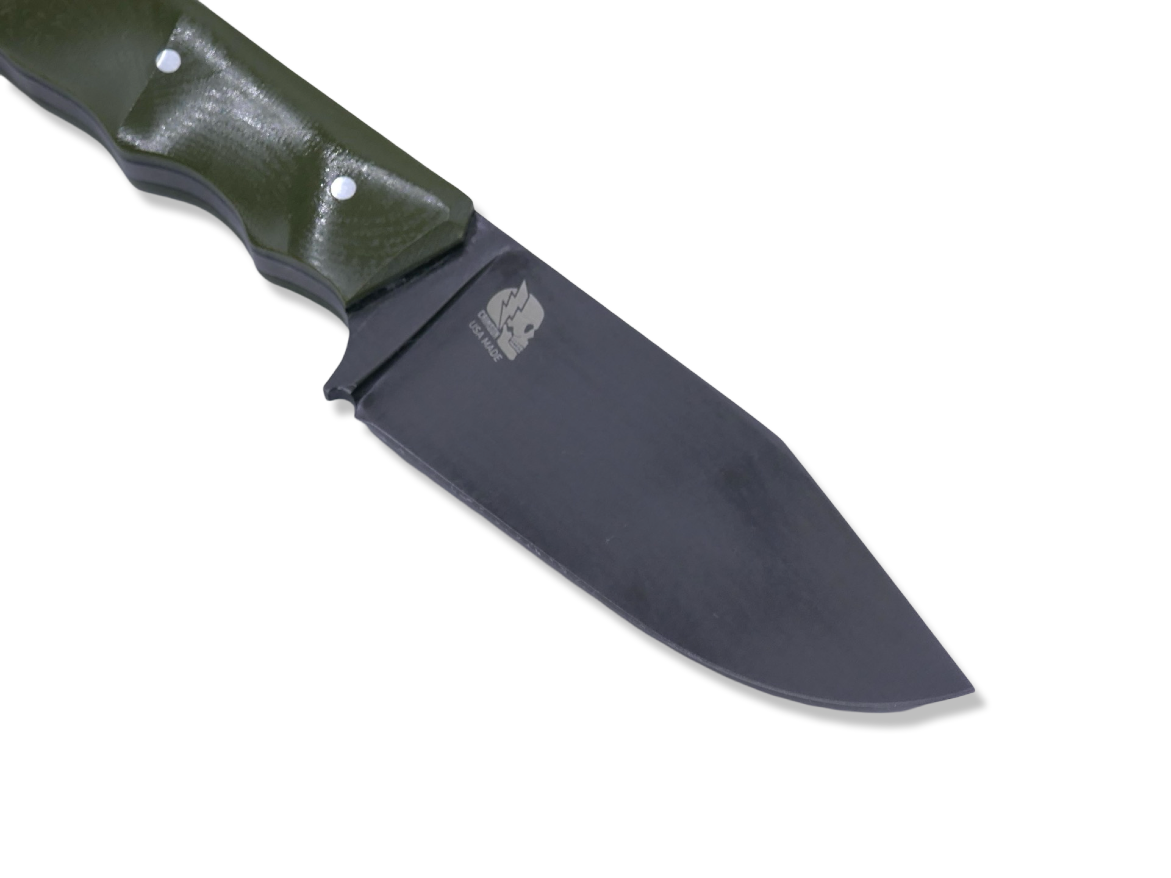 Slayer Mini Hollow Grind Custom - Black Ops / OD Green G-10 / Black G-10 Liner / Sheath Included