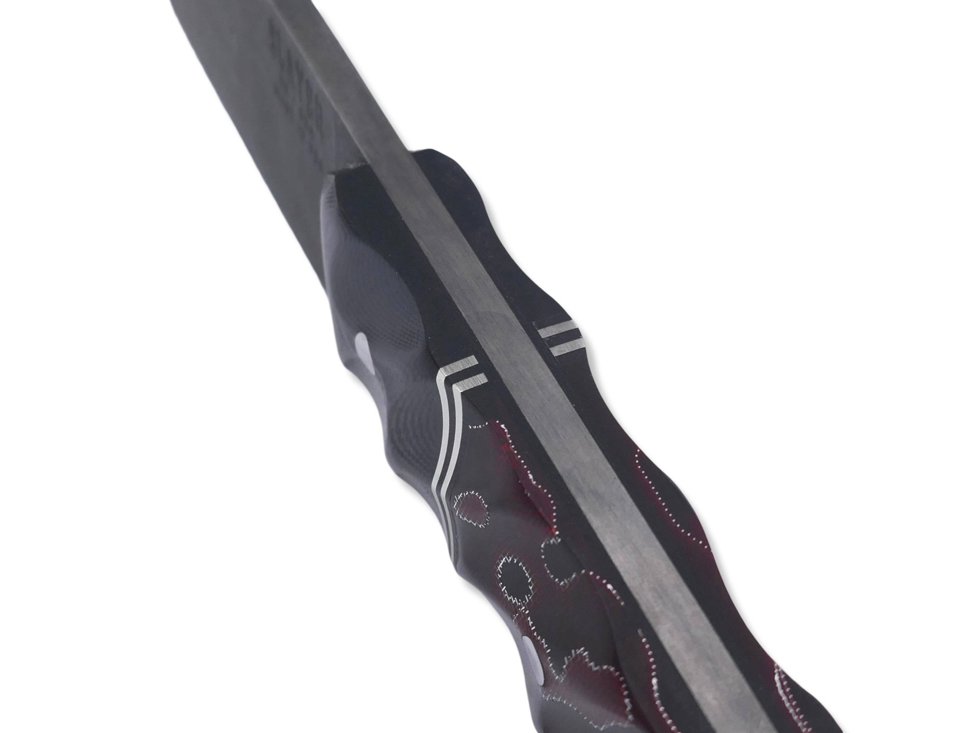 Slayer - Dark Stonewash / Black G-10 / Double Nickel Split / Red Raffir