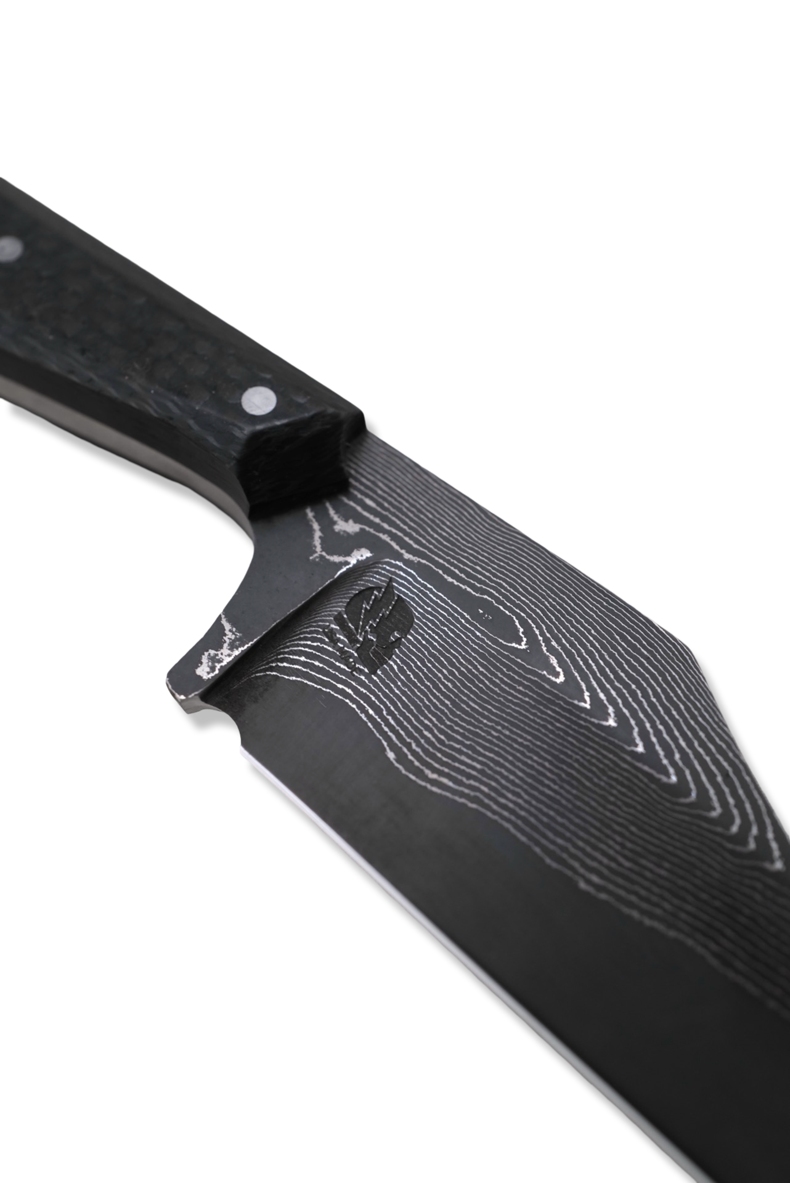 Mini Skinner Custom - Vegas Forge Stainless Damascus / Carbon Fiber Handle