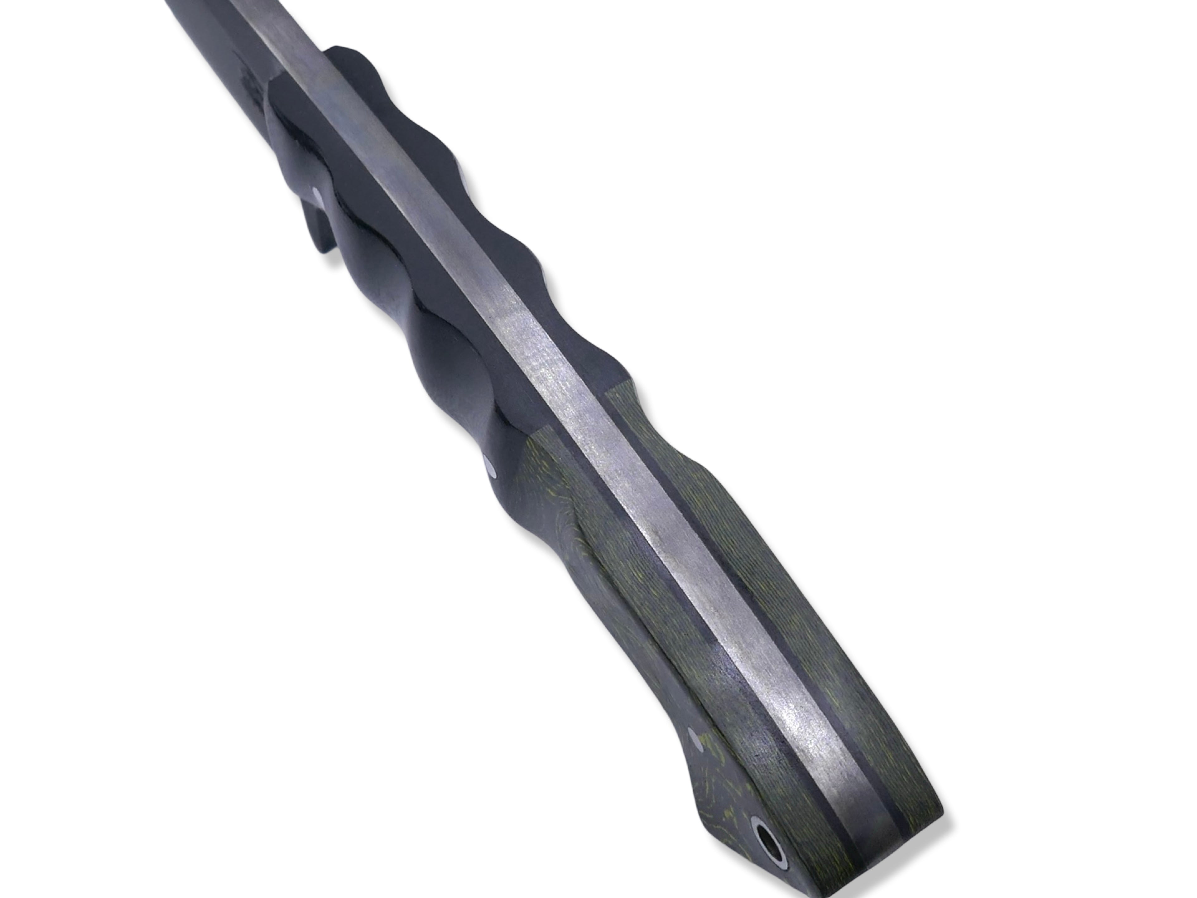 Reaper Custom 1 of 1  - Black Ops / Black G-10 / Camo Carbon Toxic Moss Handle