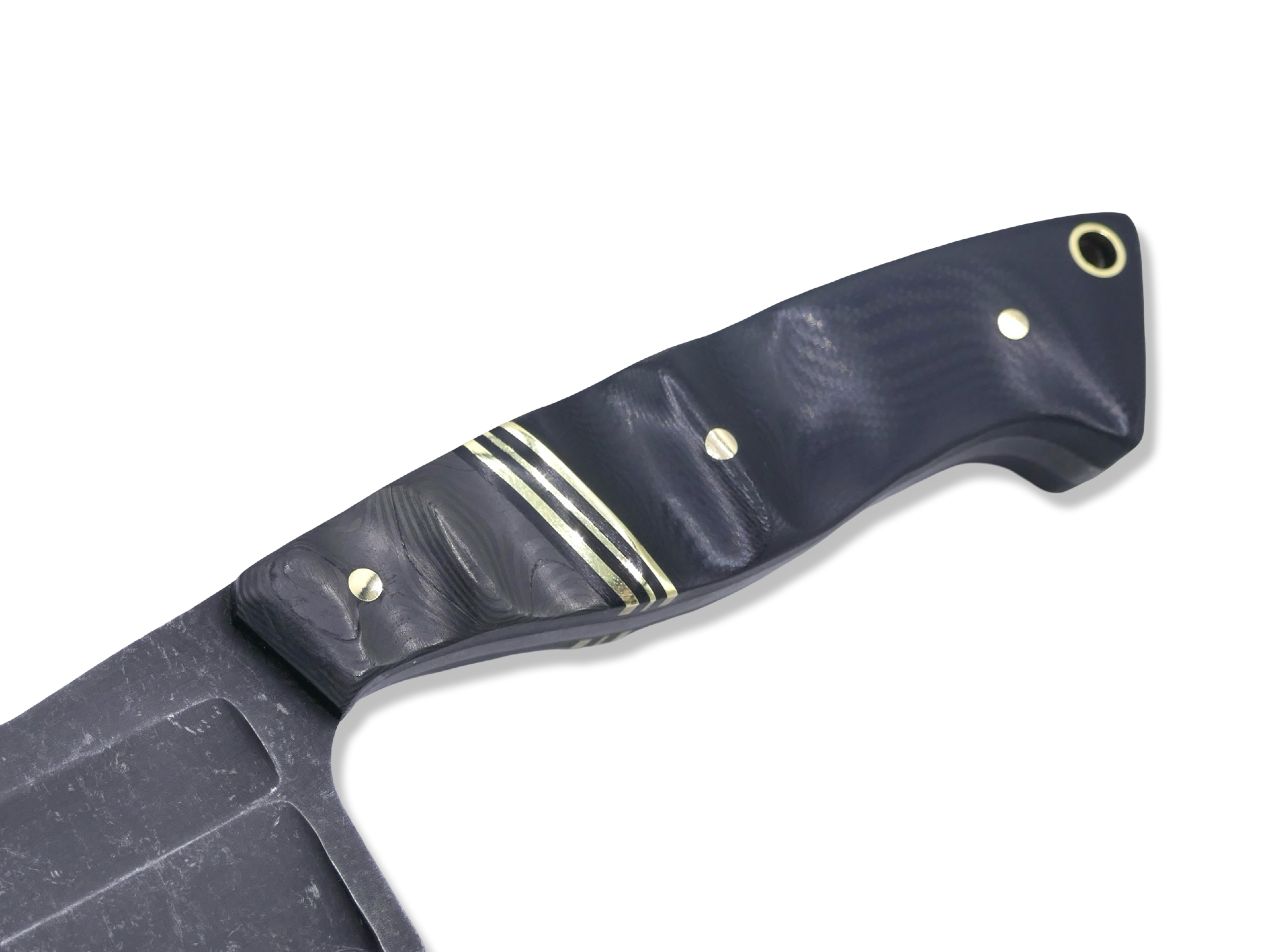 Combat Reaper Custom 1 of 1 - Camo Carbon / Triple Brass Split / Black G-10