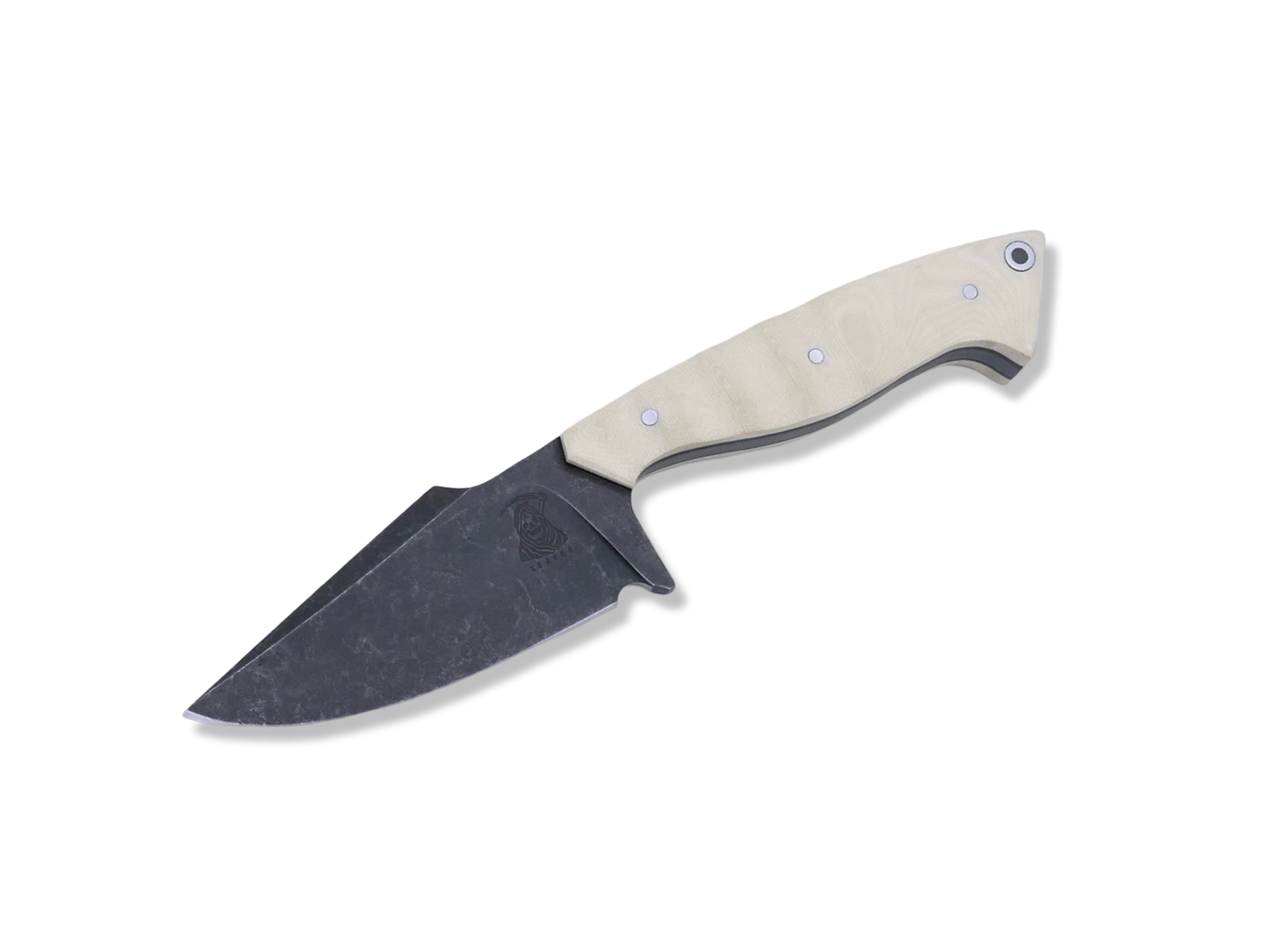 Reaper - Dark Stonewash / Ivory G-10 / Black G-10 Liner