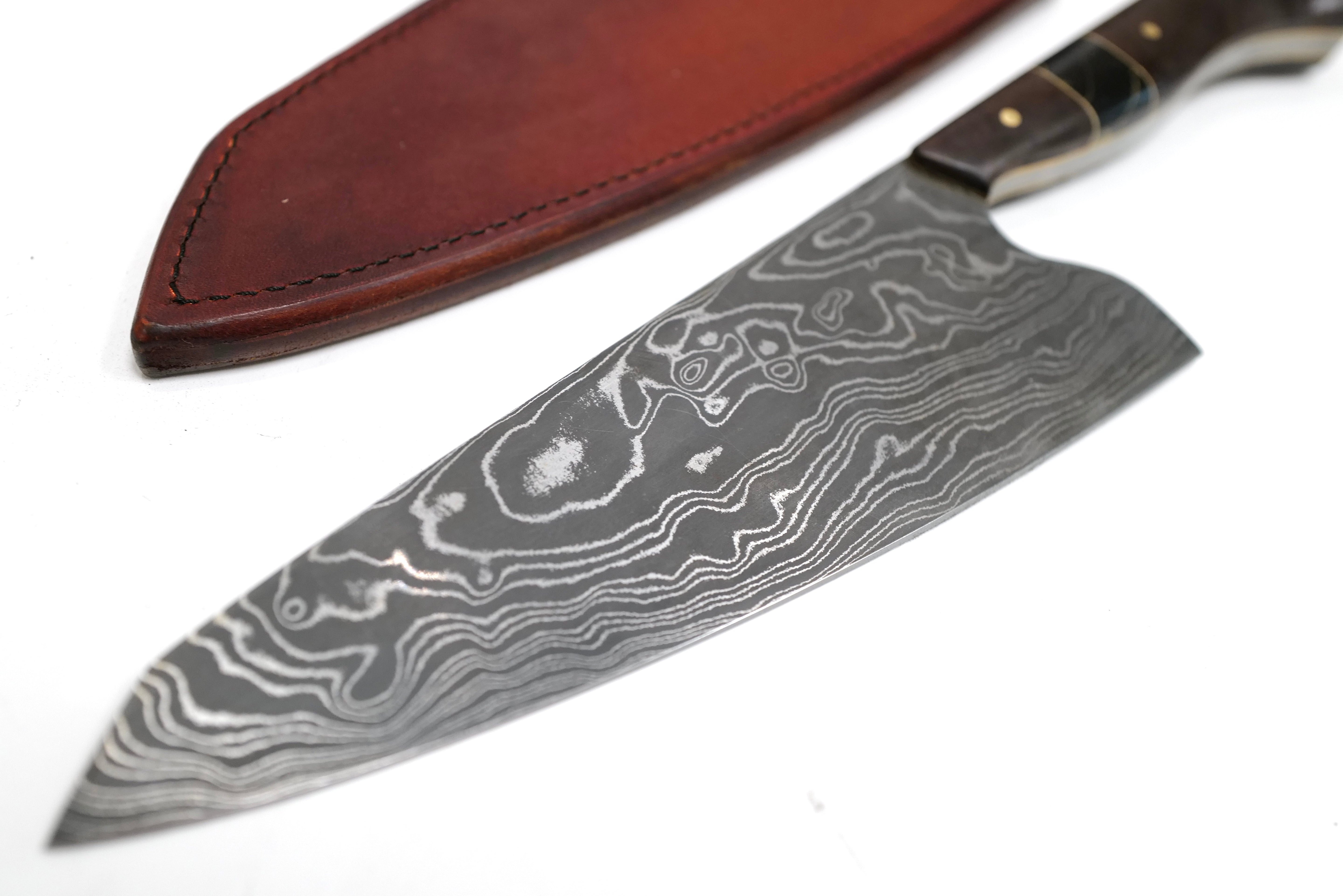 Custom Vegas Forge Damascus Gyuto