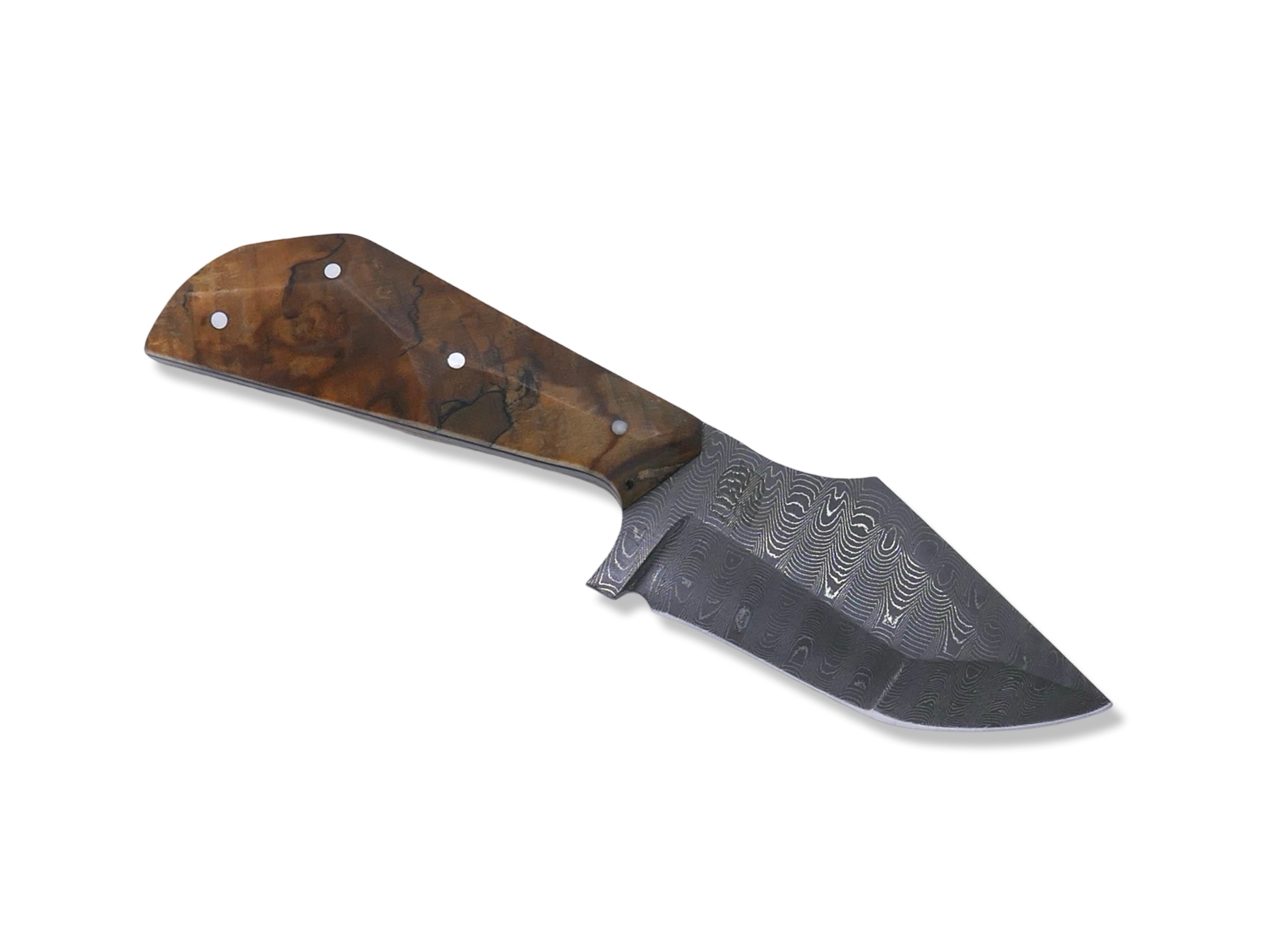 Pro Hunter for “Islam Makhachev “ Custom 1 of 1  - Vegas Forge Stainless Damascus / Spalted Ambrosia Handle / Black G-10 Liner / USA MADE