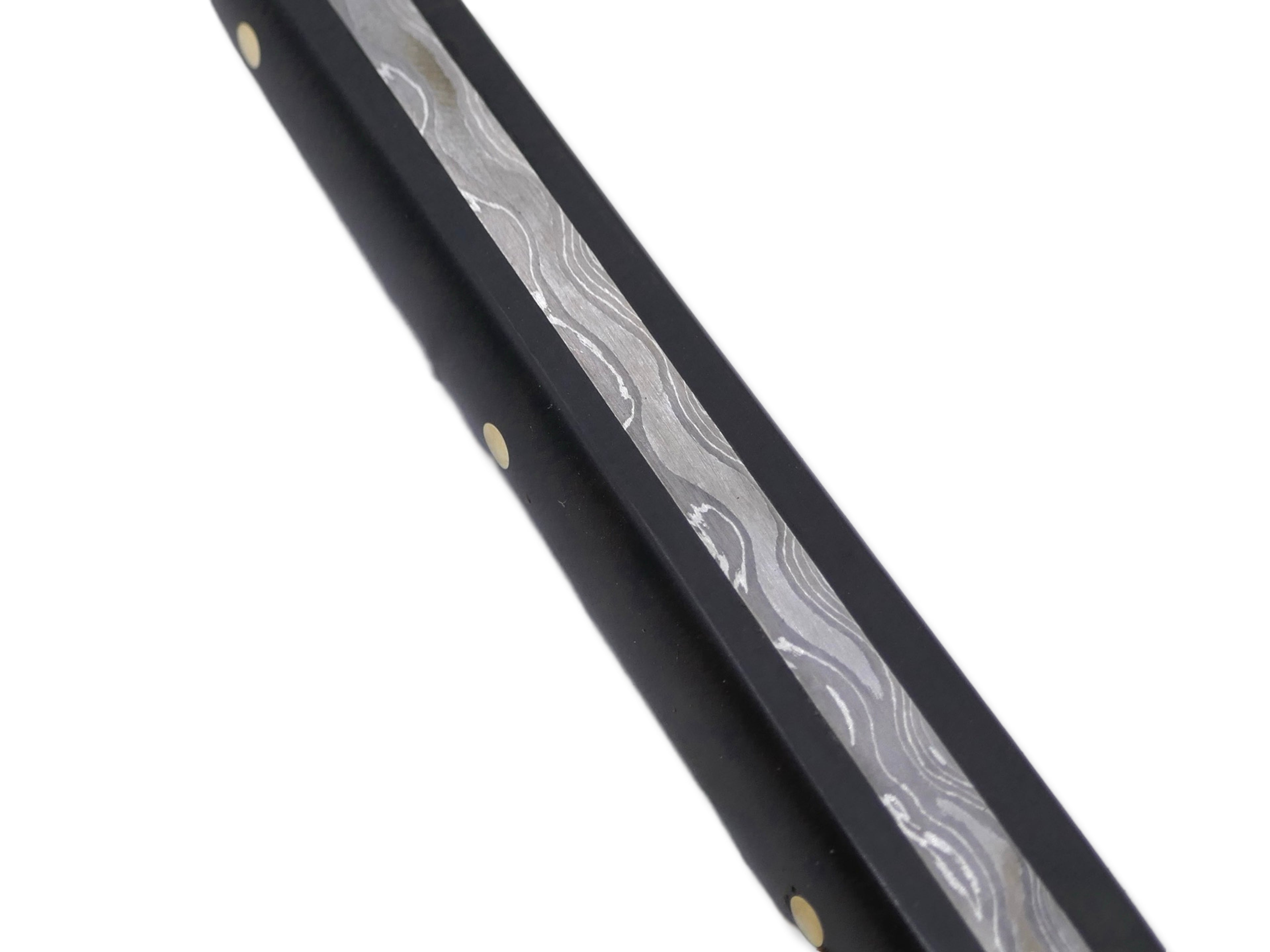 Tanto Scalpel - Vegas Forge Stainless Reptilian San Mai / 80’s Tortoise Shell Rag Handle