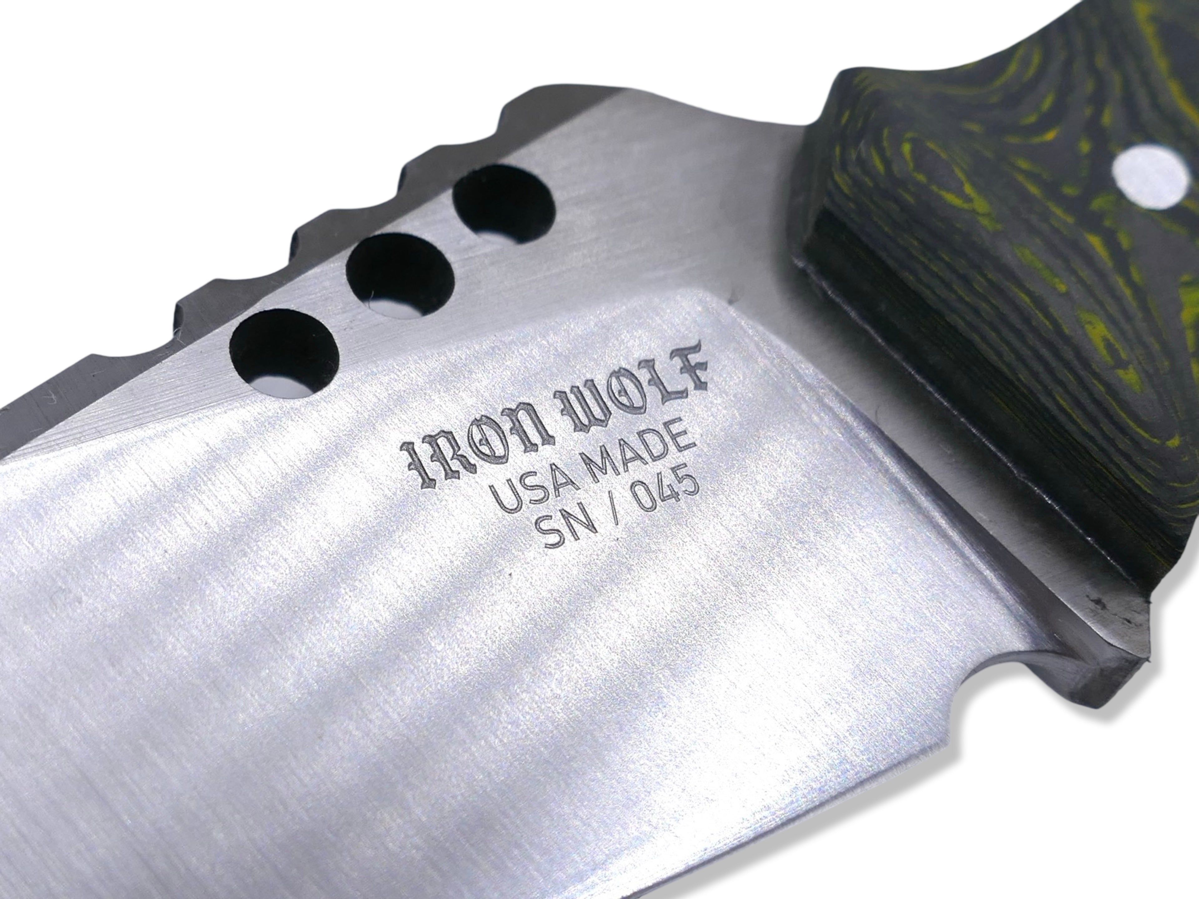 IRON WOLF Custom 1 of 1 - Satin Finish / Toxic Moss Camo Carbon / OD Green Liner