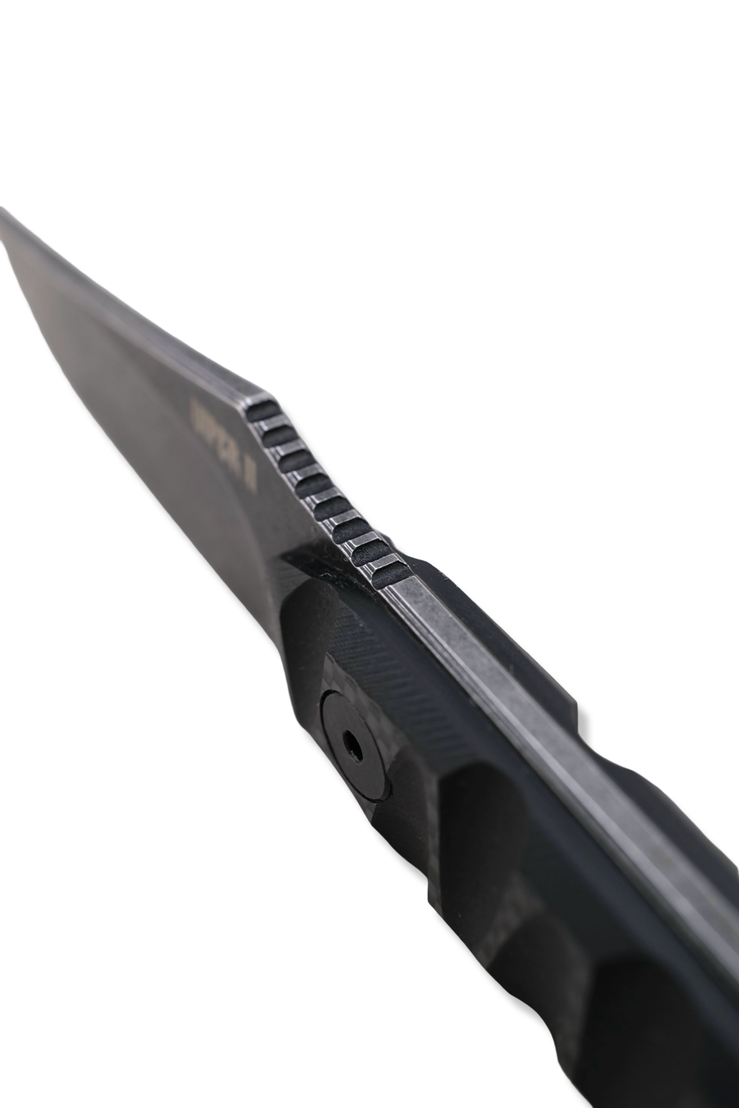 Viper II - Dark Stonewash / Textured Carbon Fiber Handle / Kydex Sheath Included