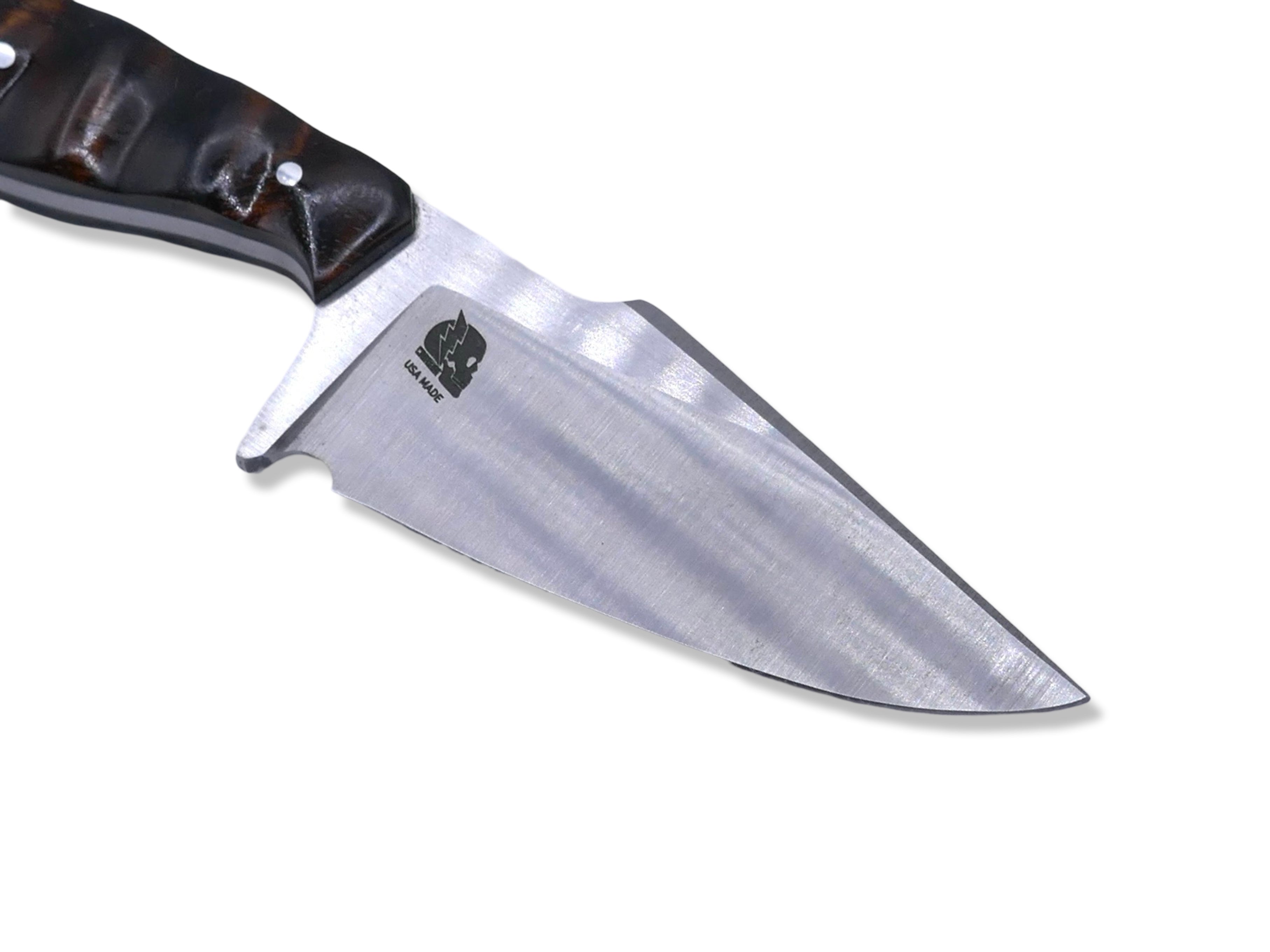 Reaper Custom 1 of 1  - Satin Finish / Hawaiian koa Handle / Black G-10 Liner