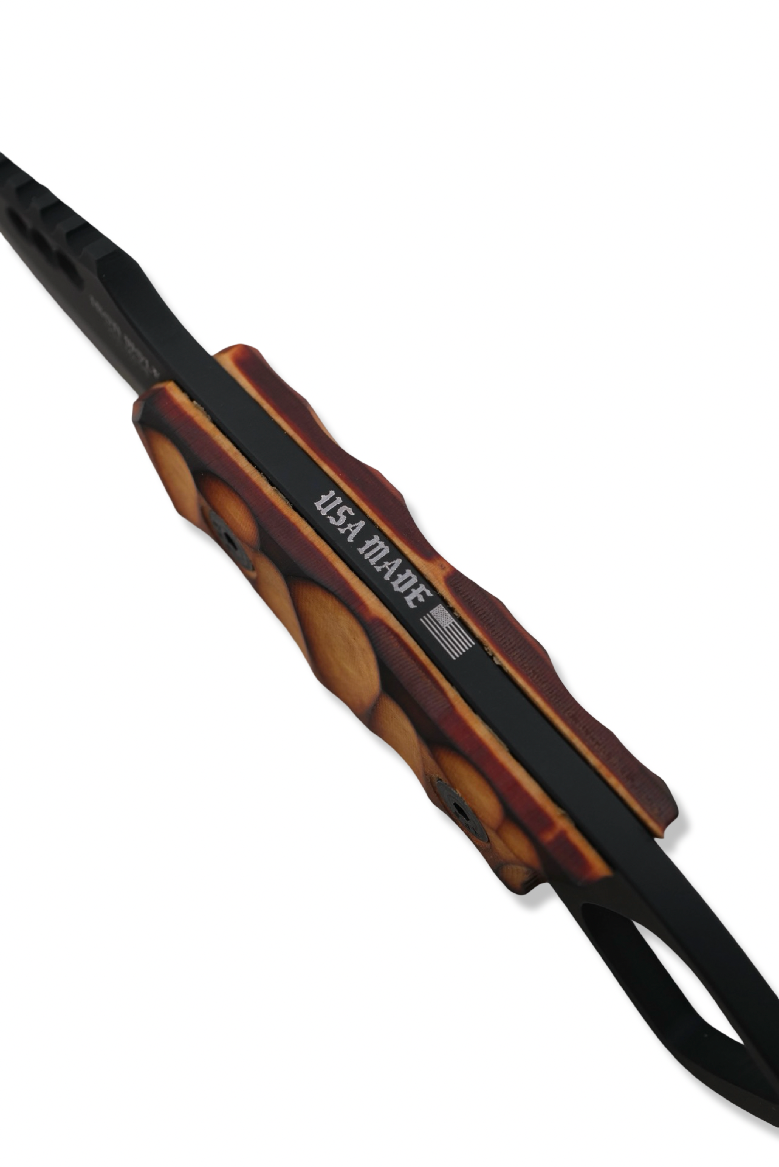 RPM Iron Wolf Custom 1/1  - Black Cerakote / Torched Richlite Handle /  Leather Sheath Included