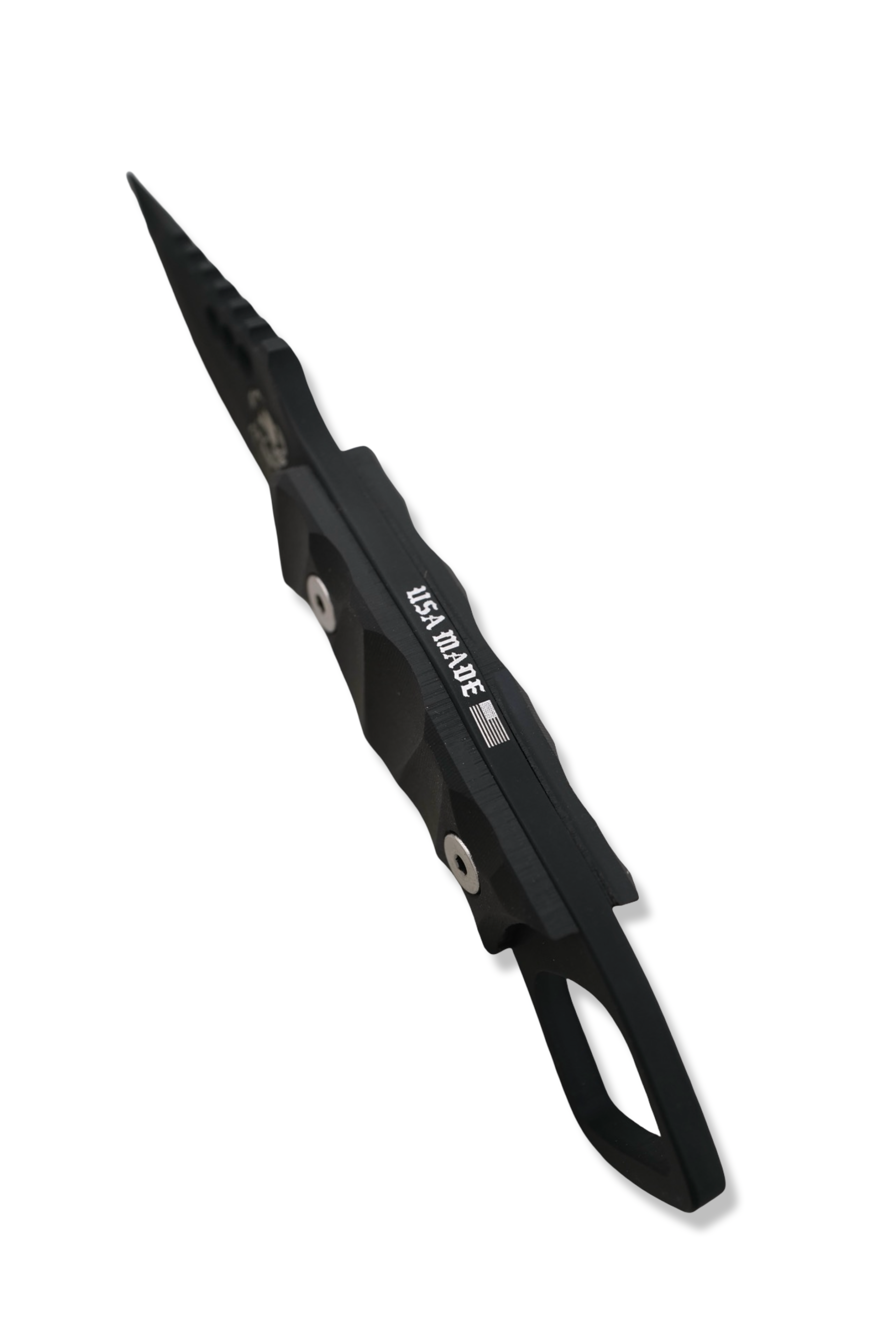 RPM Iron Wolf  “ ARMIPOTENT “ - Black Cerakote / Black Richlite Handle / Leather Sheath Included / LIMITED TO 5 PIECES