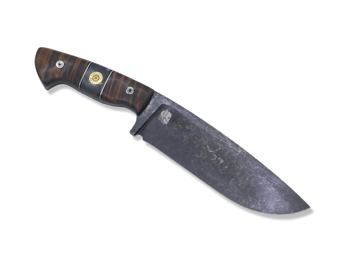 Bush Whacker Custom - Dark Stonewash / Koa + Casing Inlay / Nickel Splits / Mosaic Pins