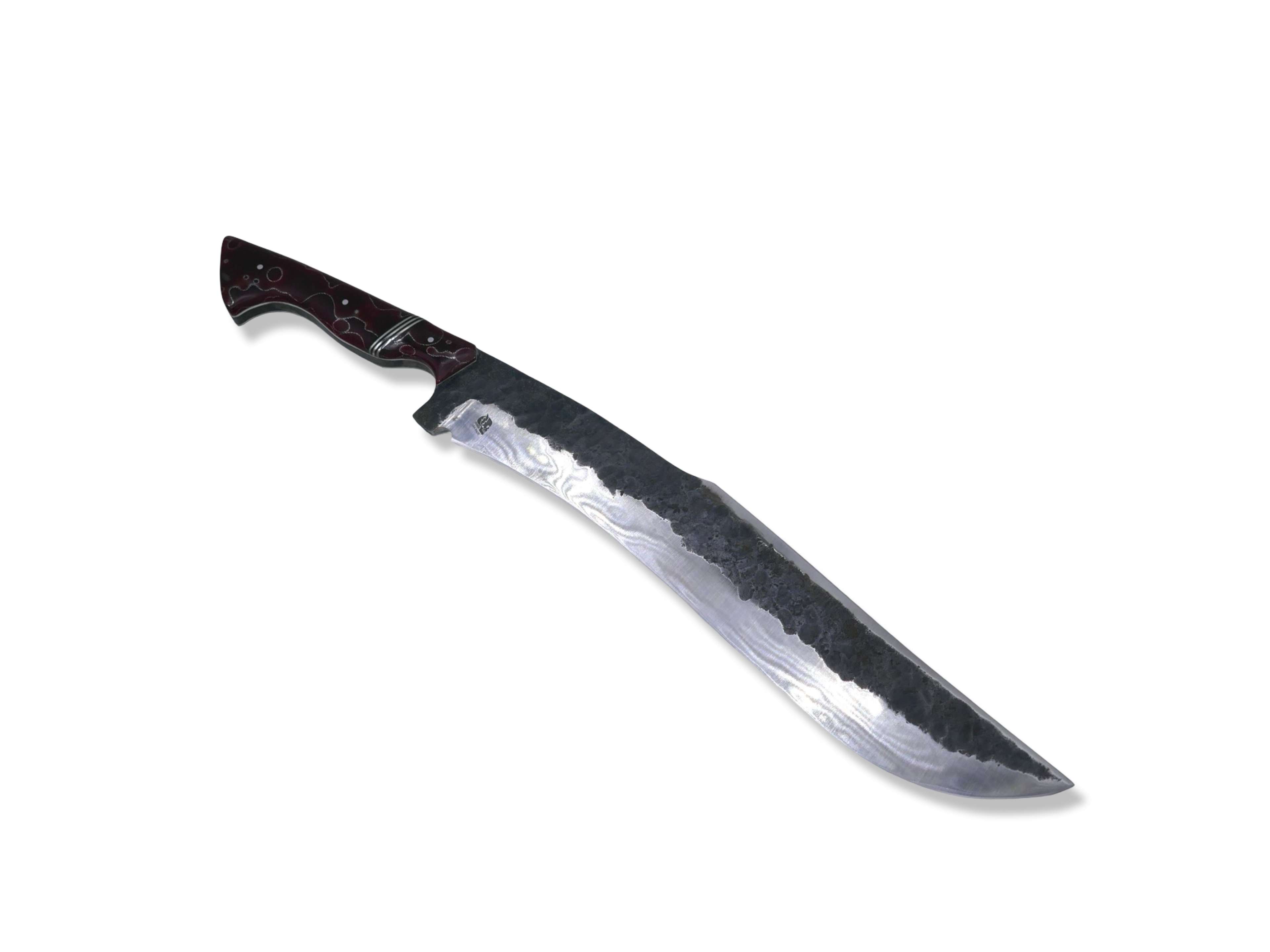 XL Forged Custom - Red Raffir Nickel Splits / Custom Engraving