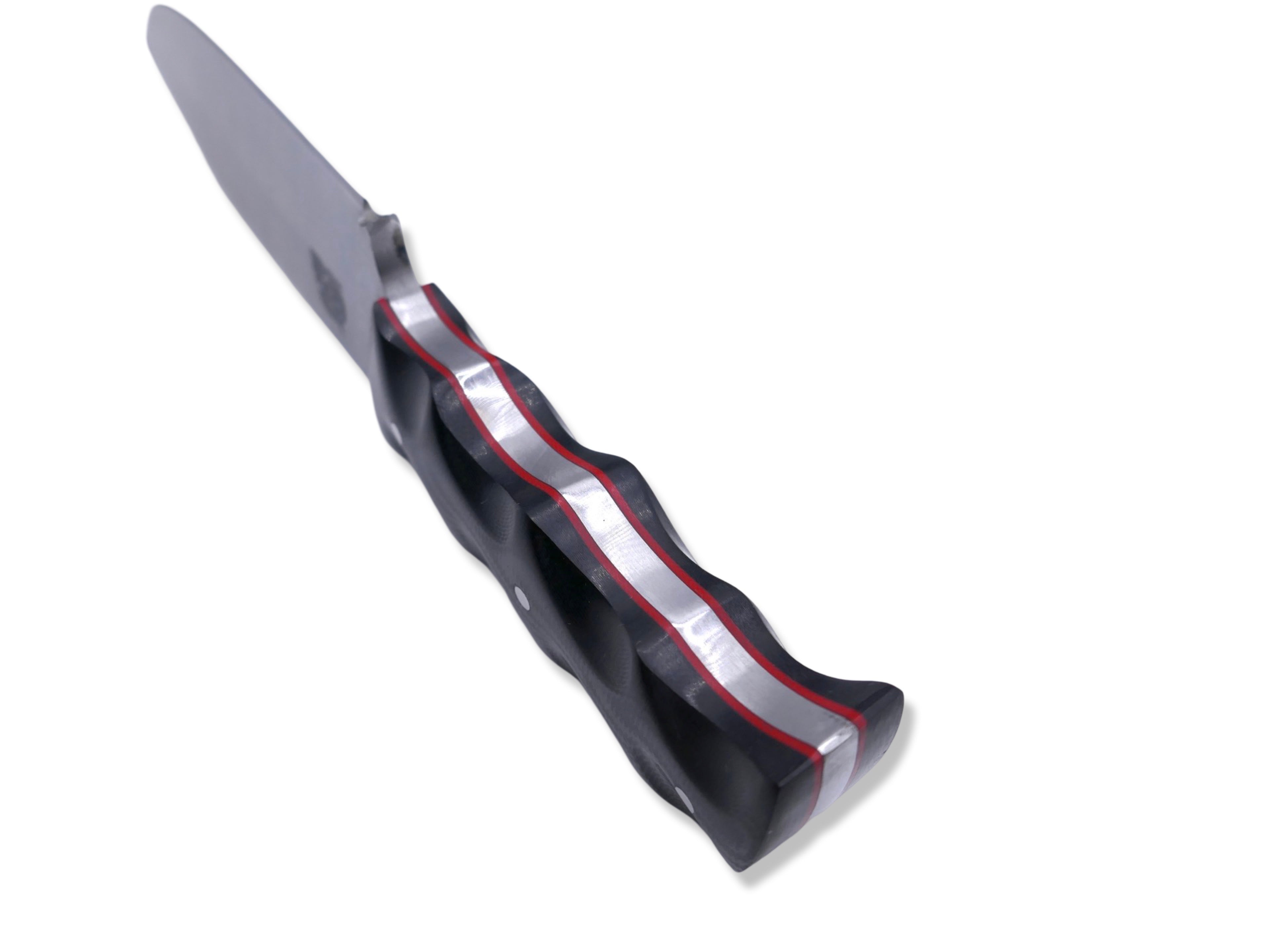 Slayer Mini - Satin / Black G-10 / Red G-10 Liner